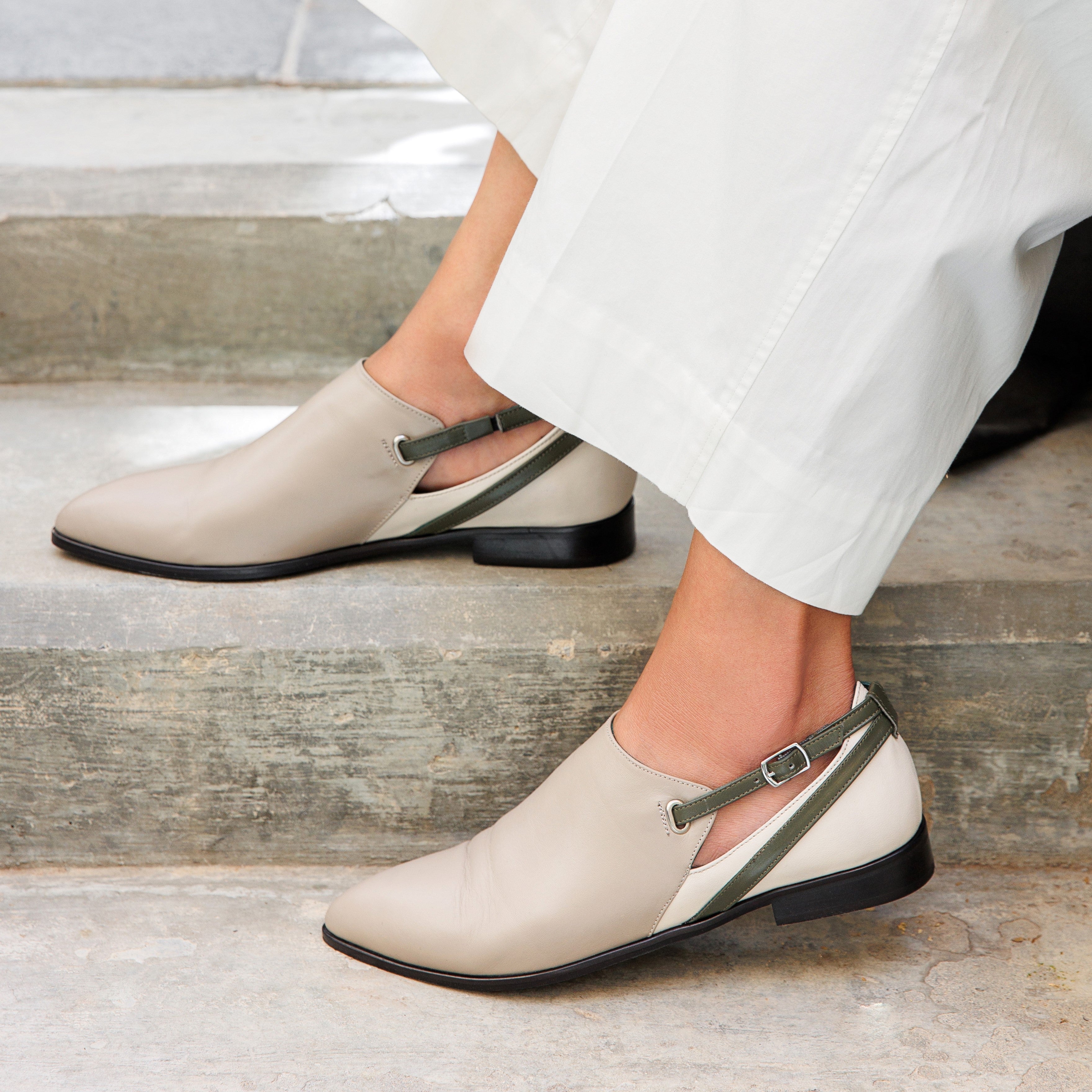 Miray cream loafer - THUNA - Shoes - Kuwait - Saudi Arabia