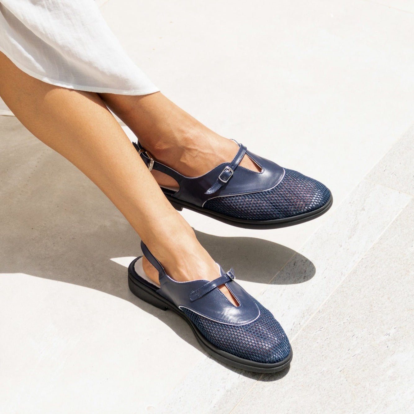 Aurora blue sandal