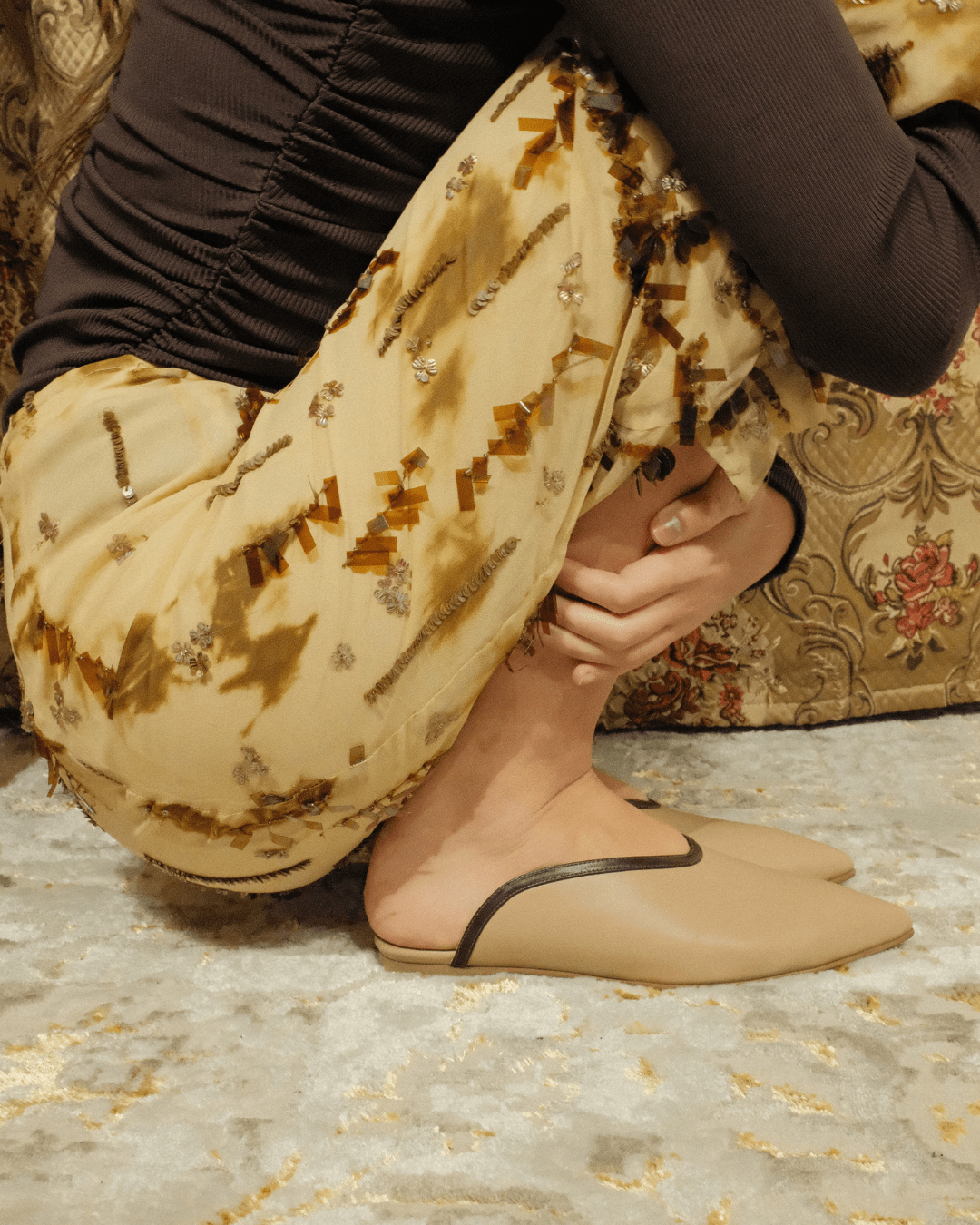 Maive beige mule - mule - THUNA
