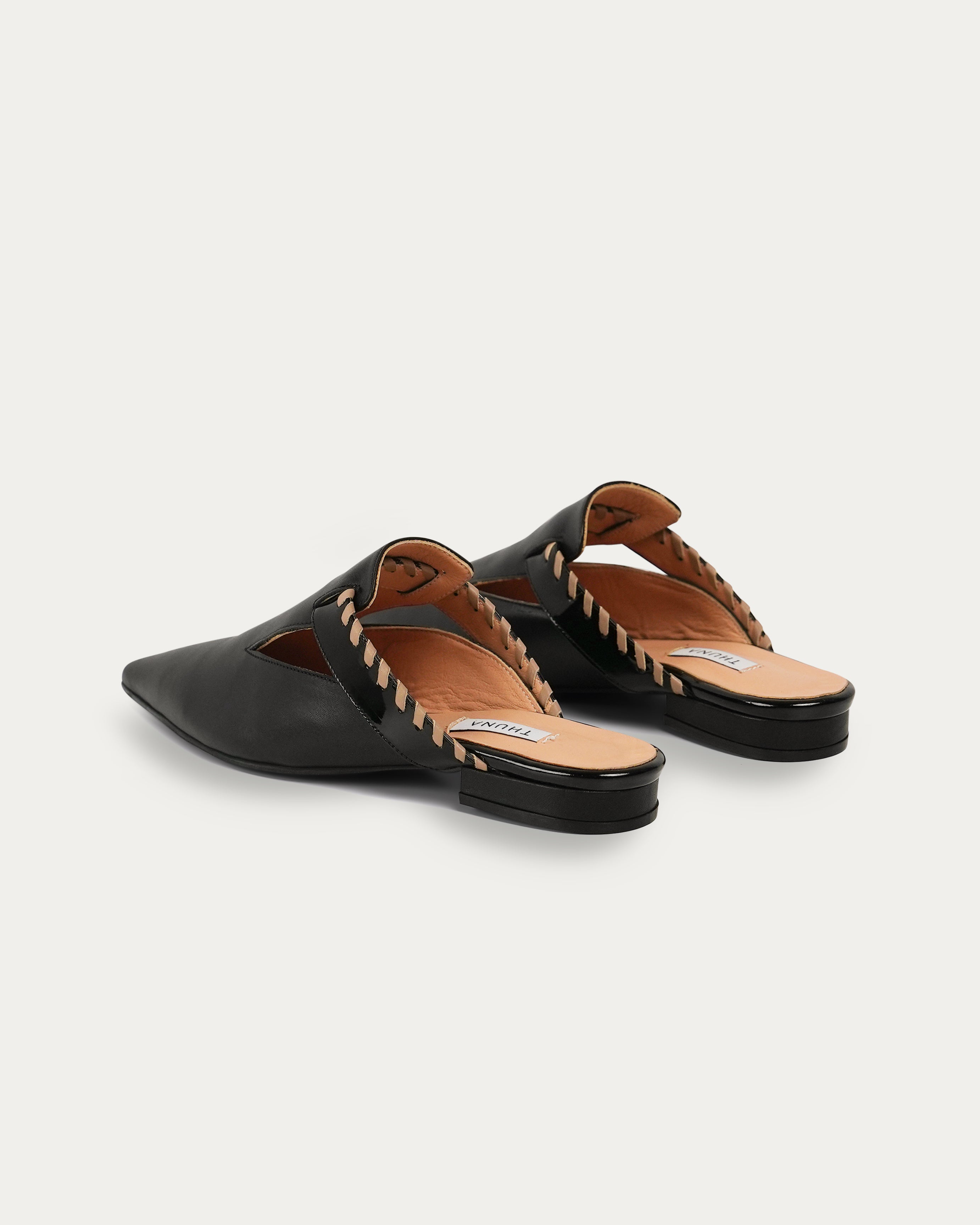 Nala black mule - THUNA