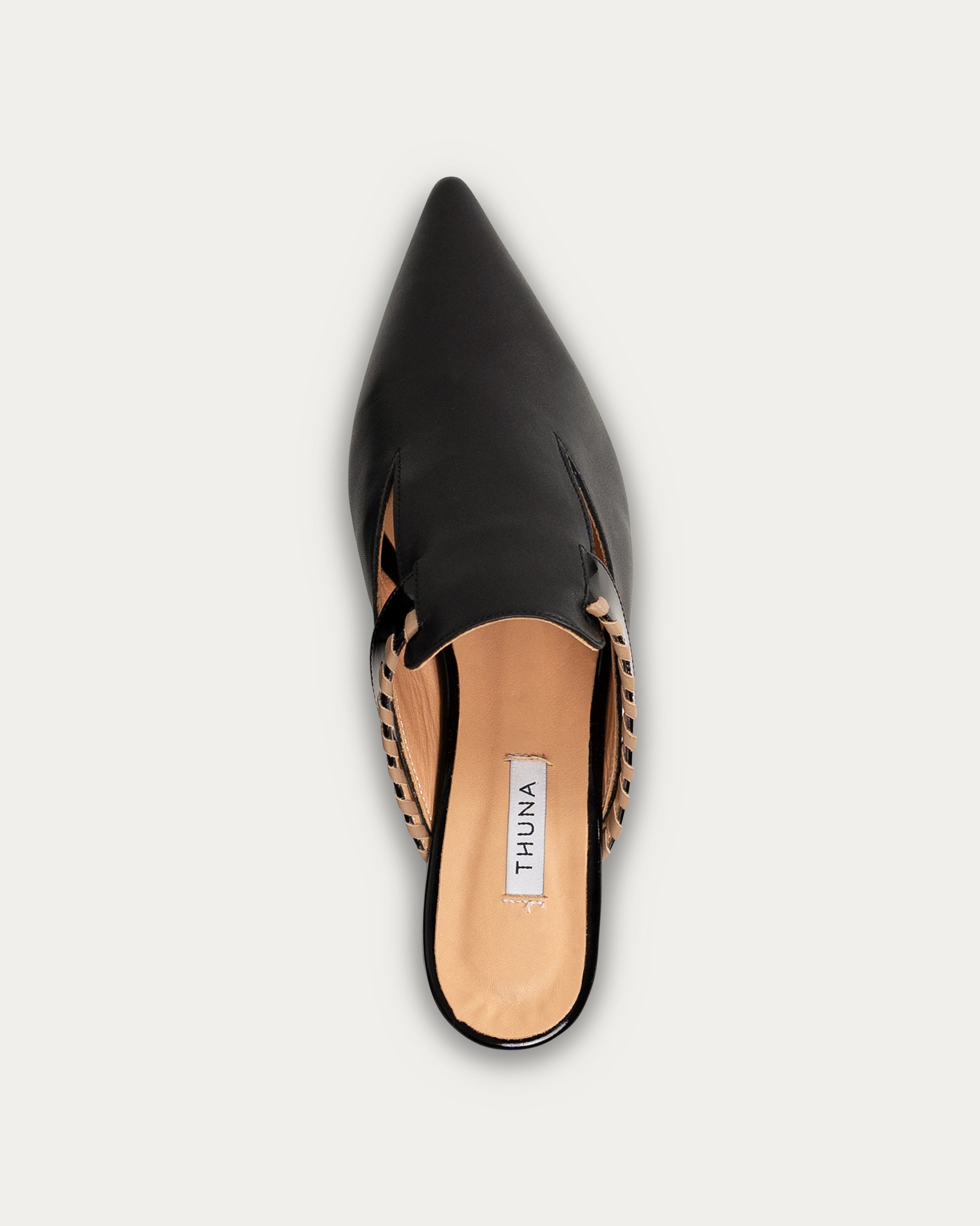 Nala black mule - THUNA