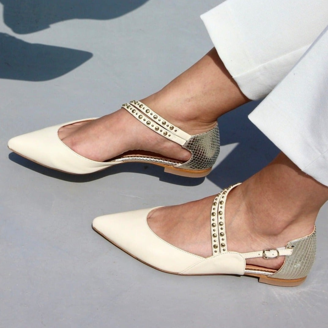 Riya cream sandal