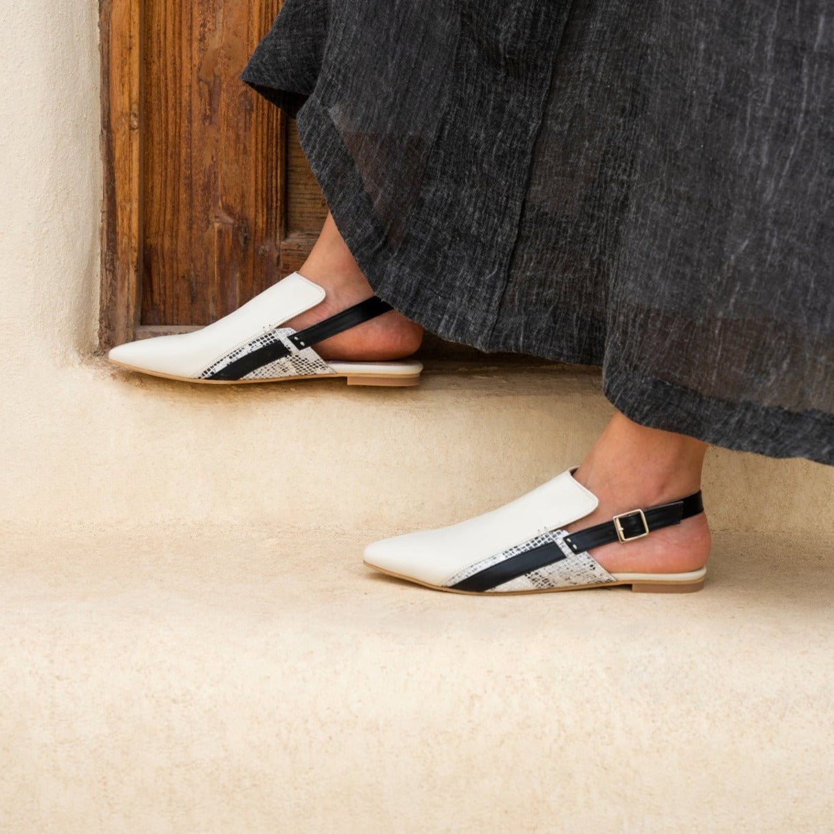 Sadan cream sandal - Shoes - THUNA