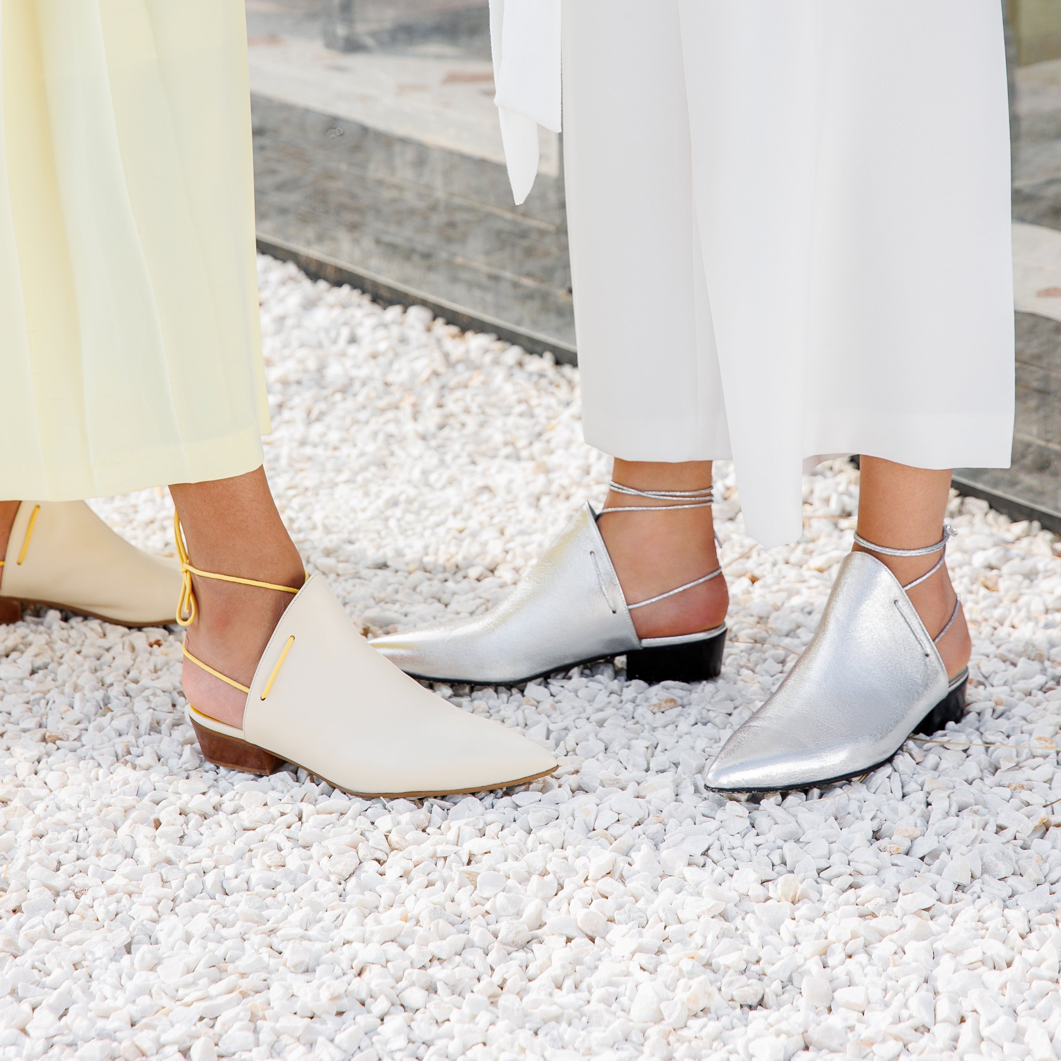 Nawa silver sandal - THUNA shoes - Kuwait