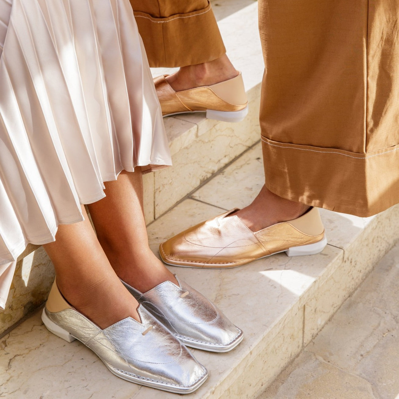 Rimal rose gold loafer