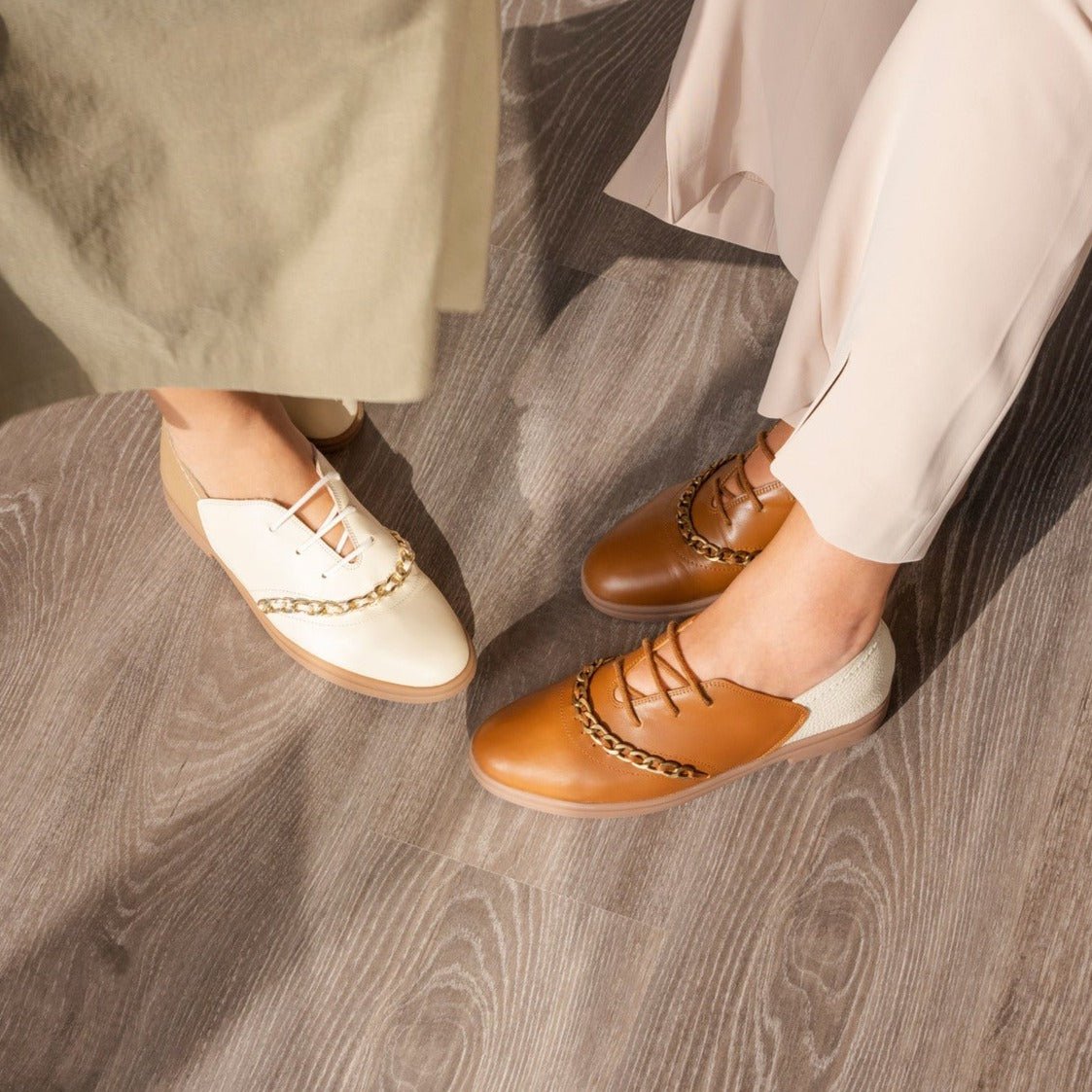 Dora beige oxford - THUNA
