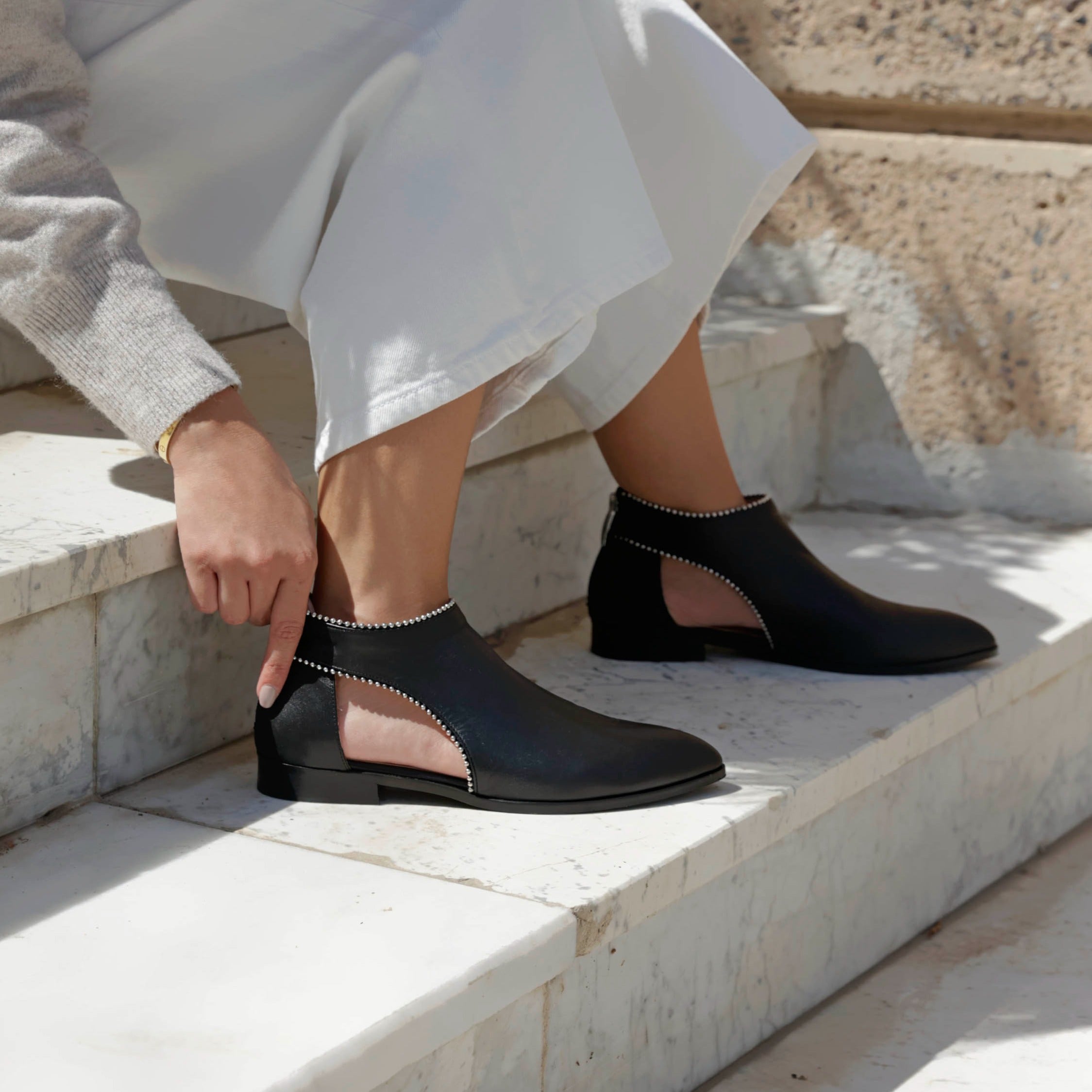 Eliana black boot - Shoes - THUNA
