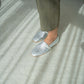 Amber silver loafer