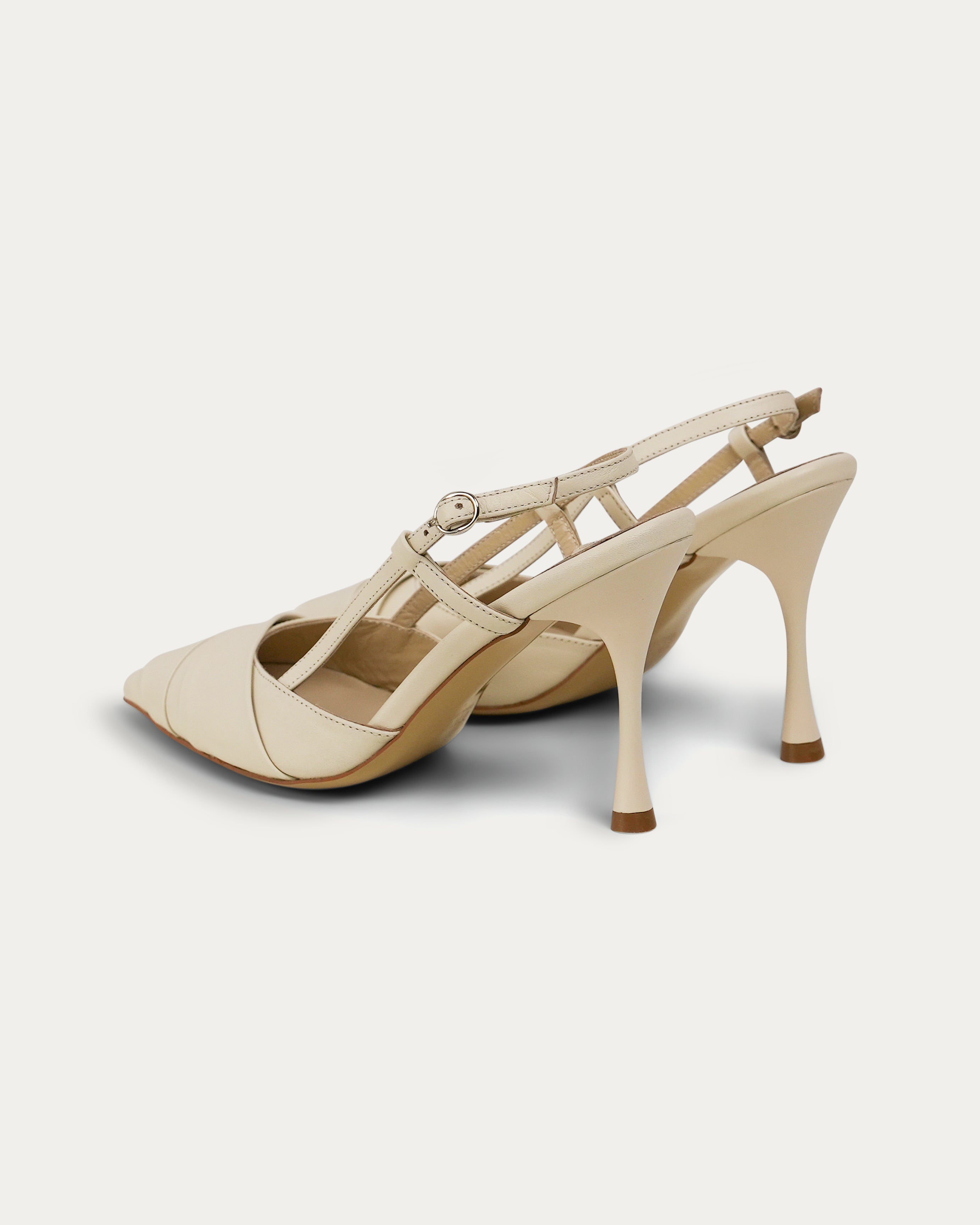 Aaliyah cream heel