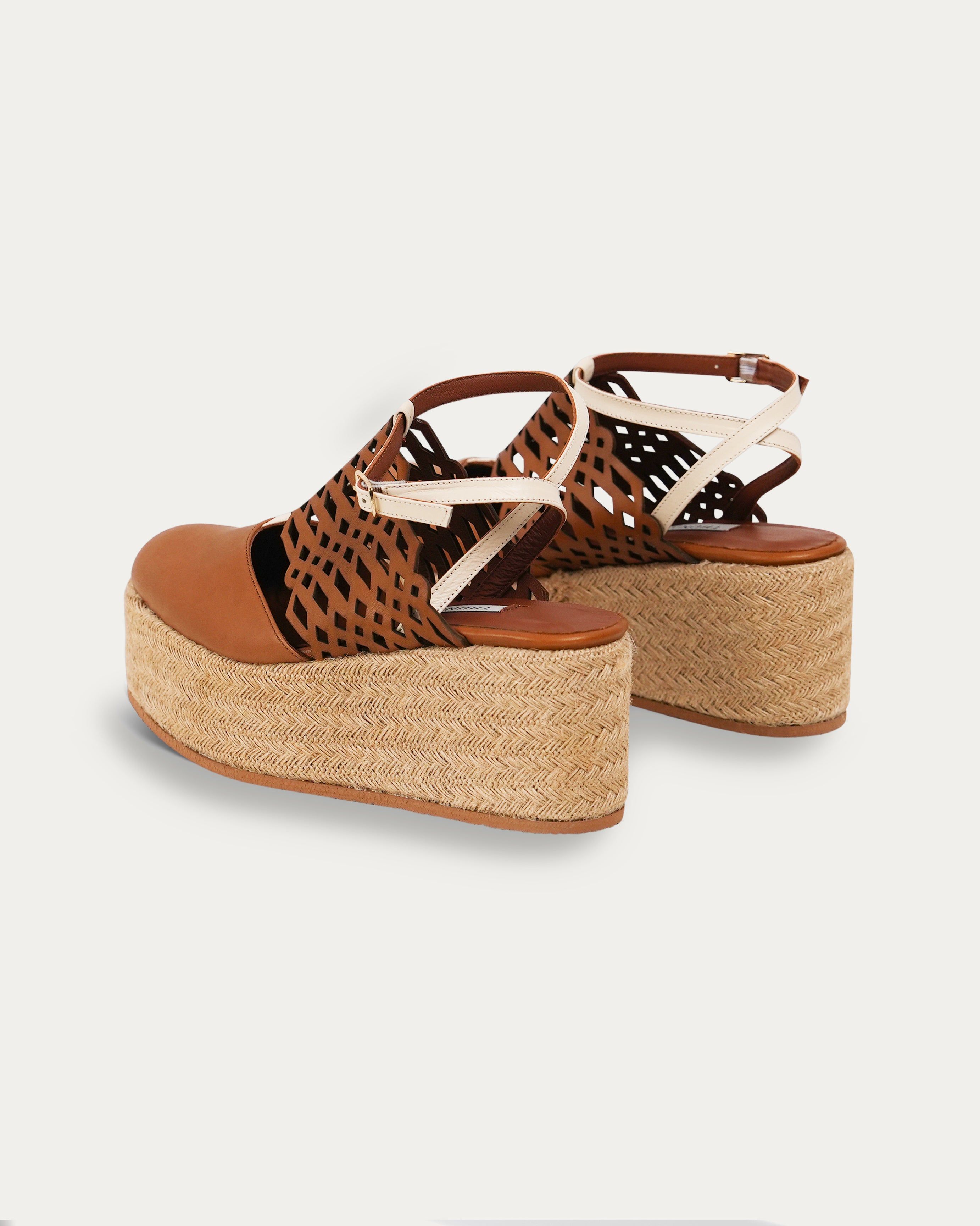 Falak brown platform - THUNA