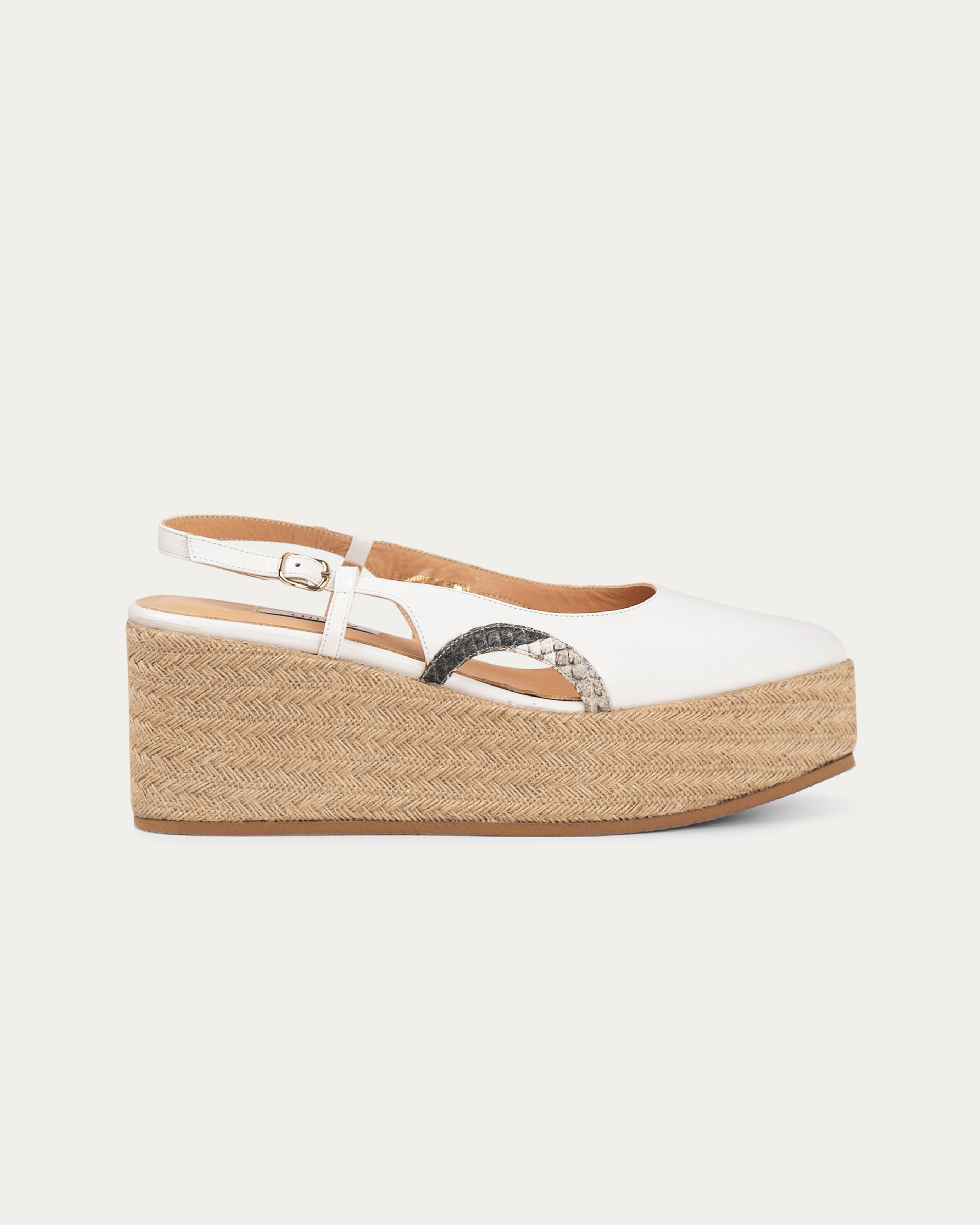 Falwa cream platform - Shoes - THUNA