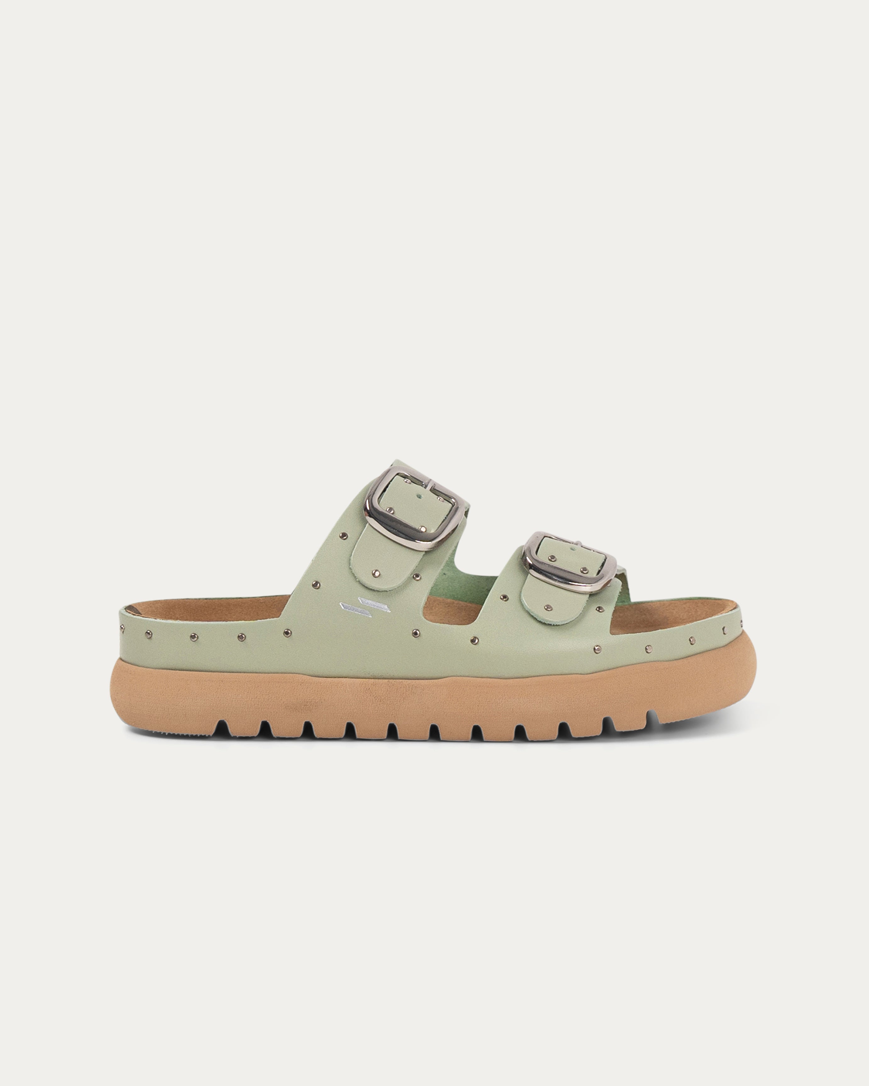 Gaia olive slipper