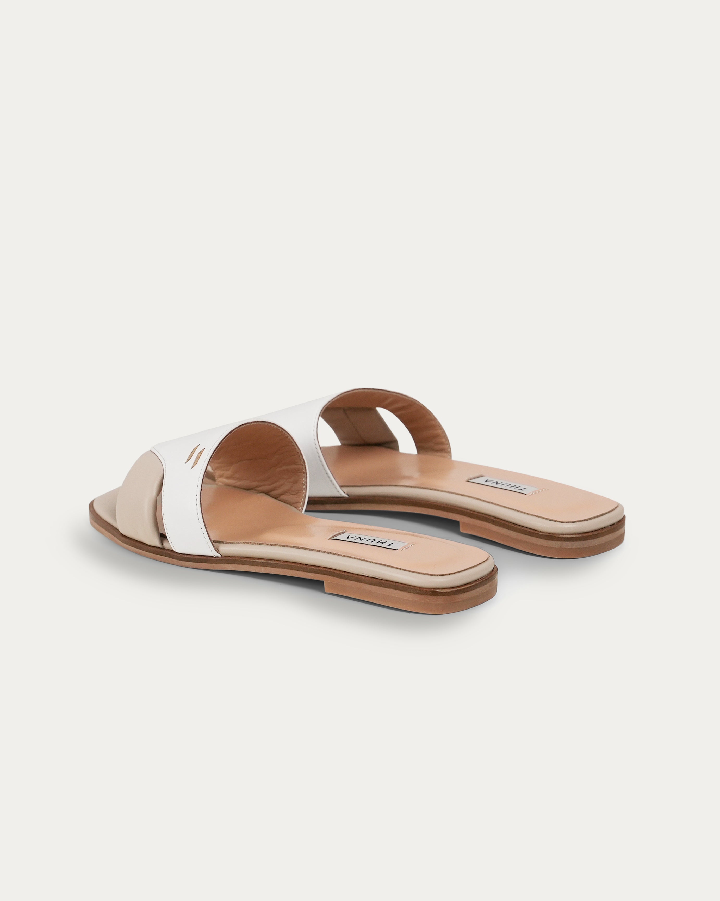 Jawana white beige slipper