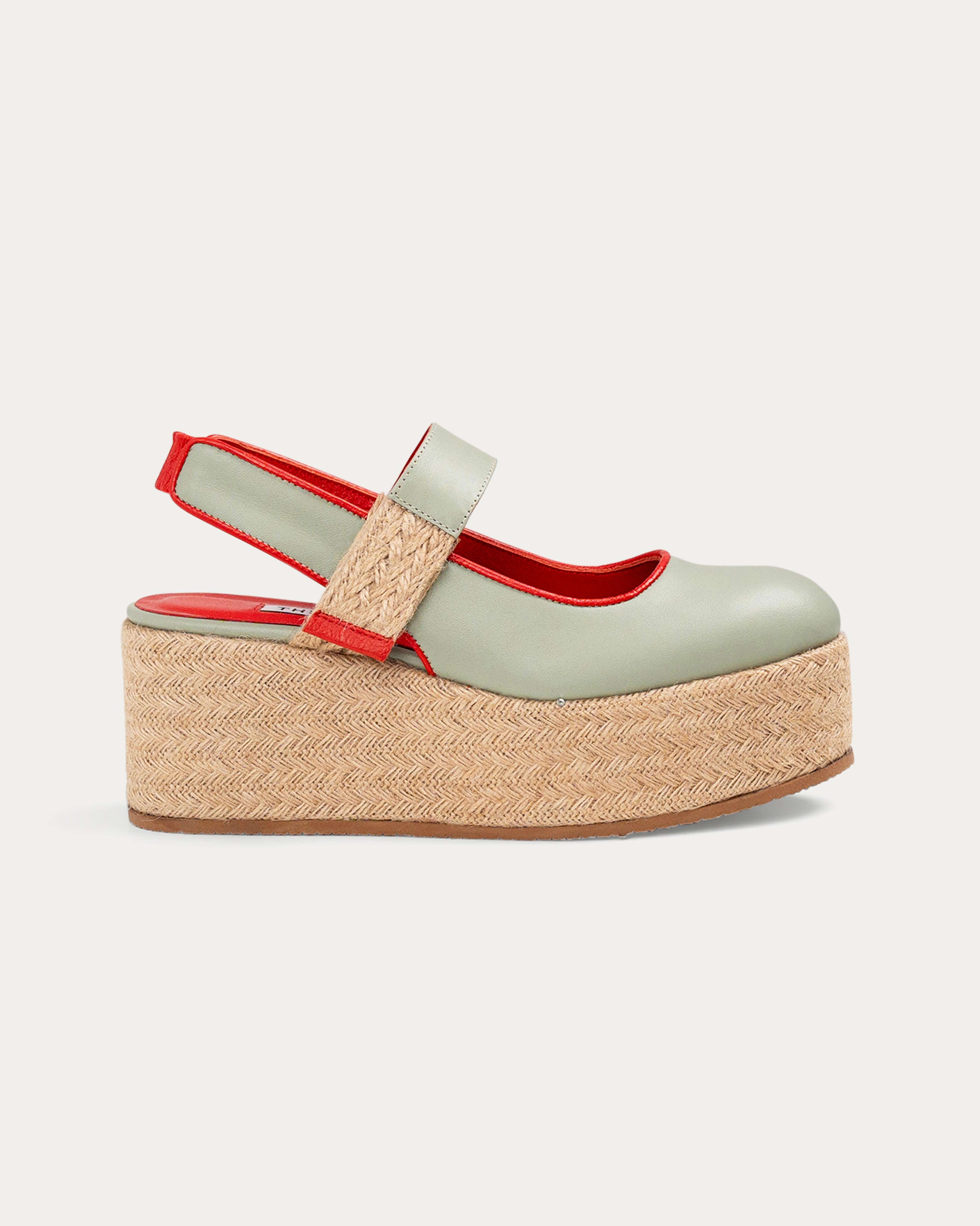 Joan teal- platform - THUNA - Kuwait - shoes