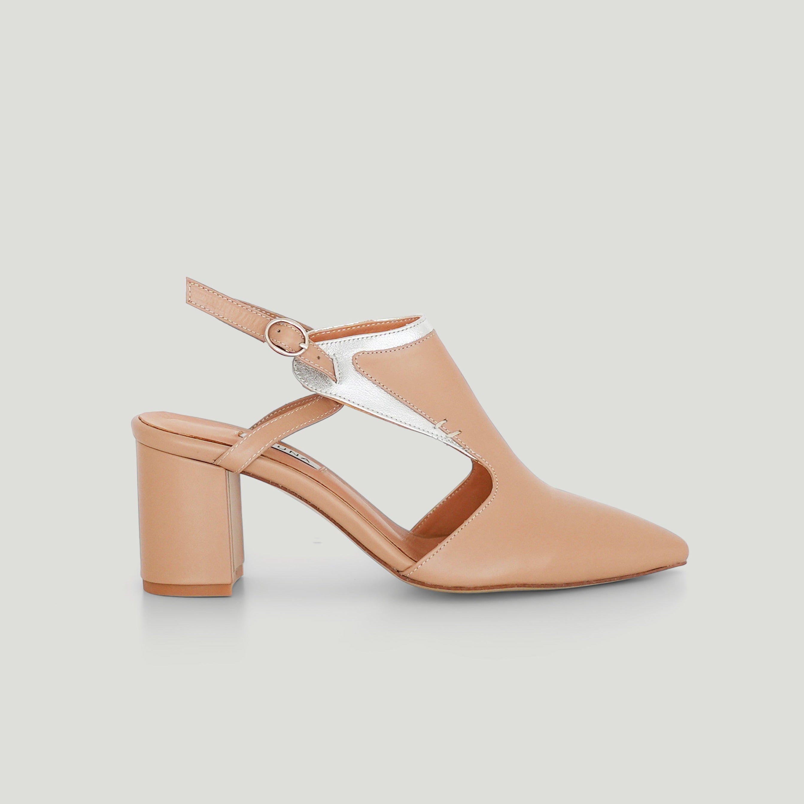 Kadi beige heel - THUNA