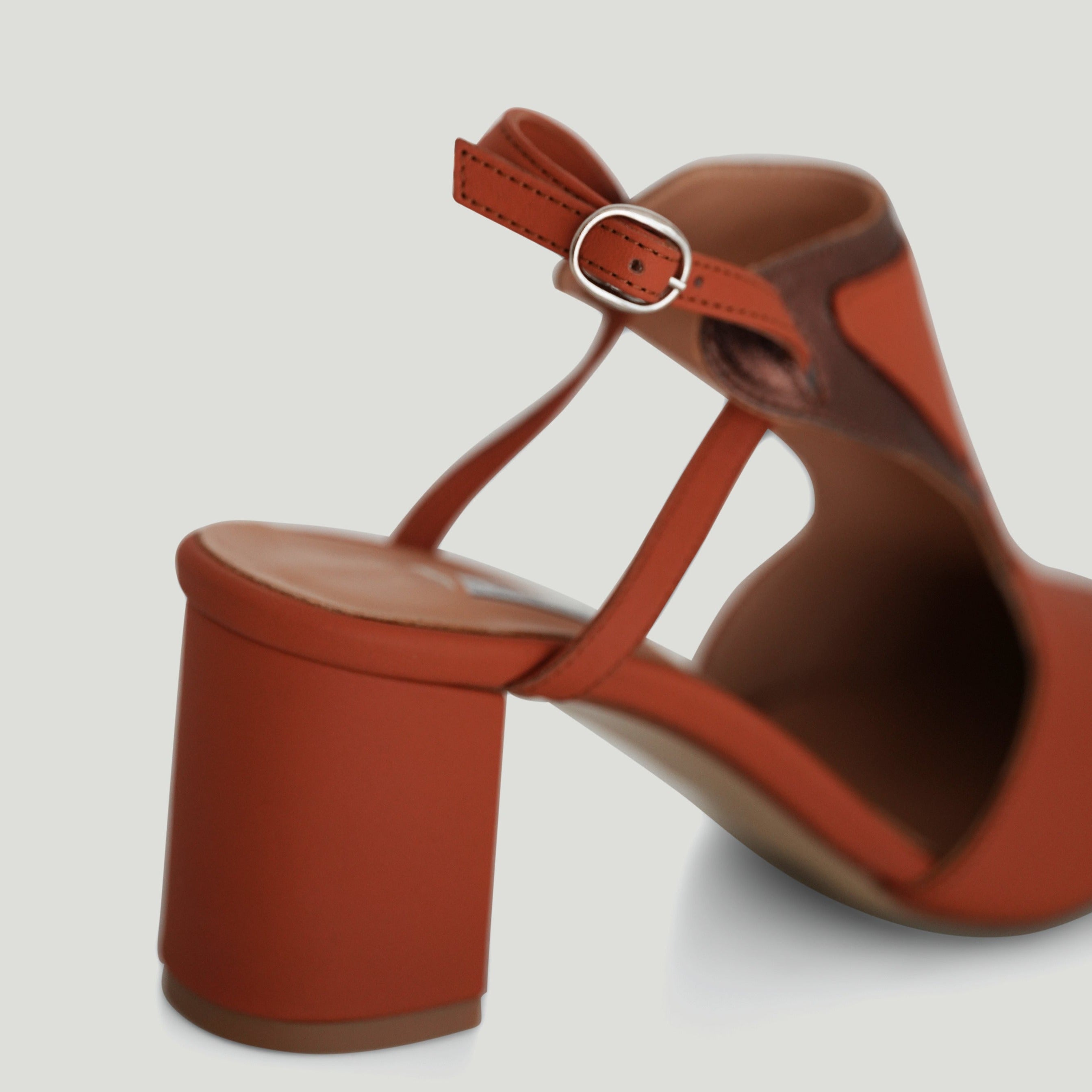 Kadi Terracotta heel - THUNA