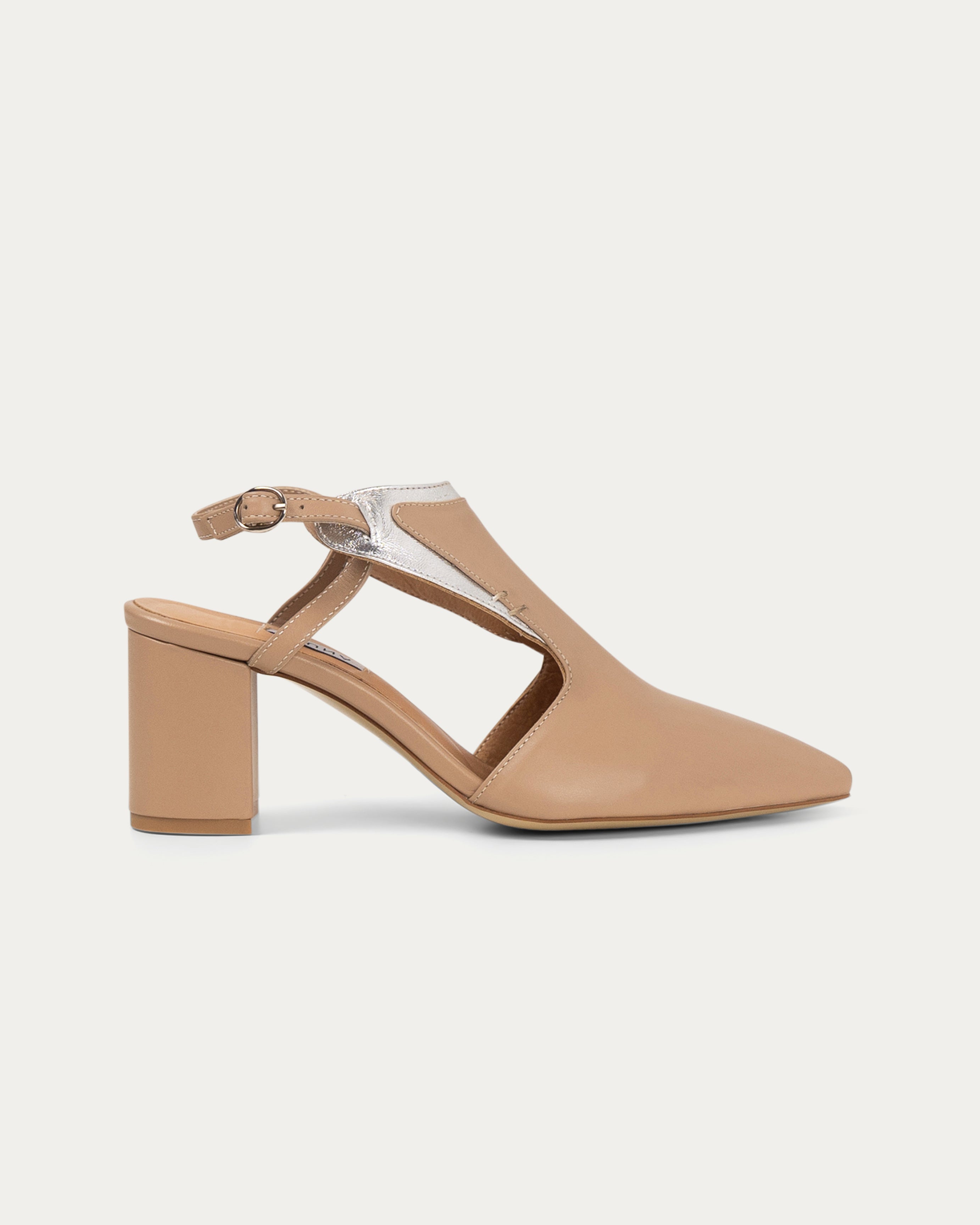 Kadi beige heel - THUNA