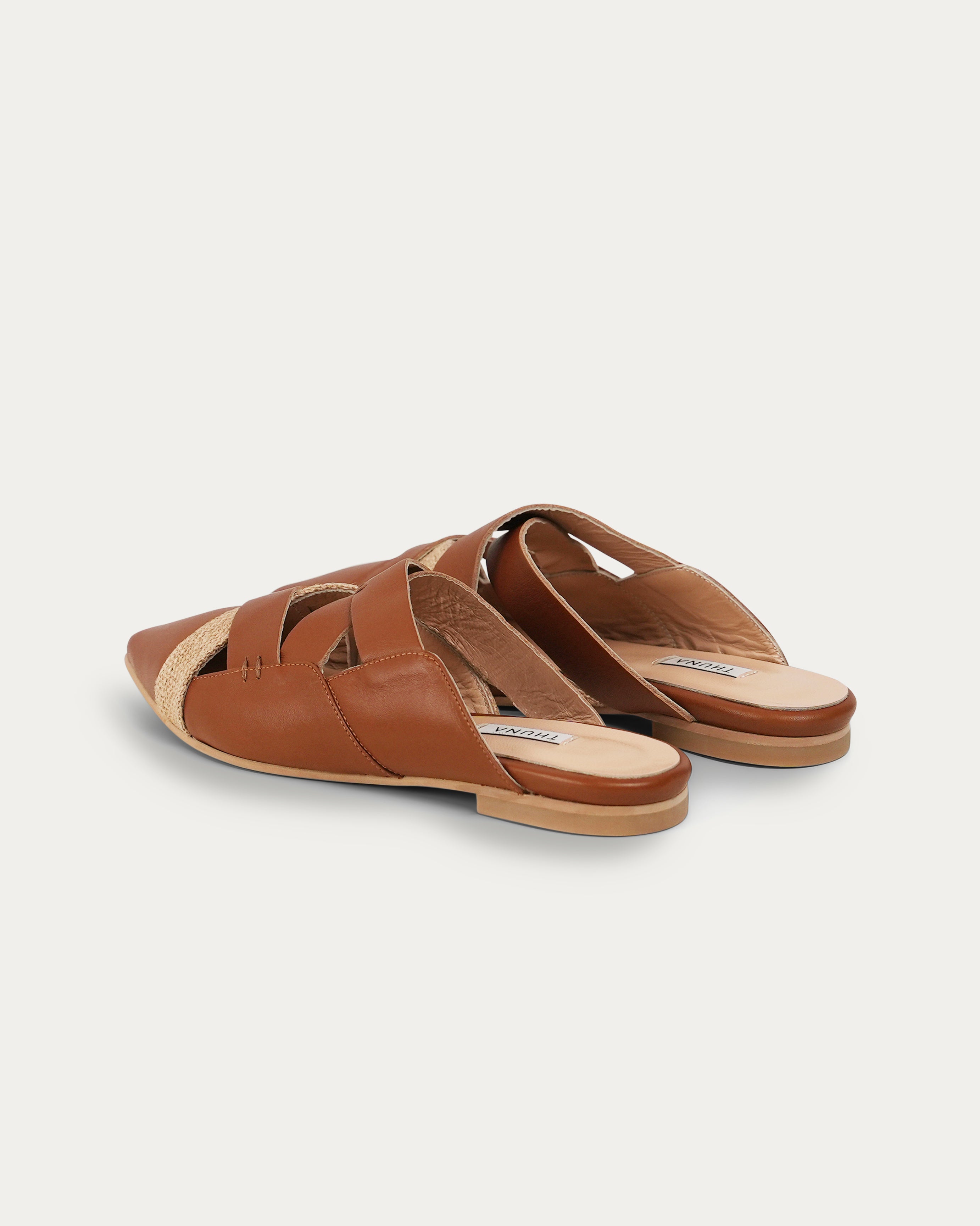 Lana tan mule - Shoes - THUNA