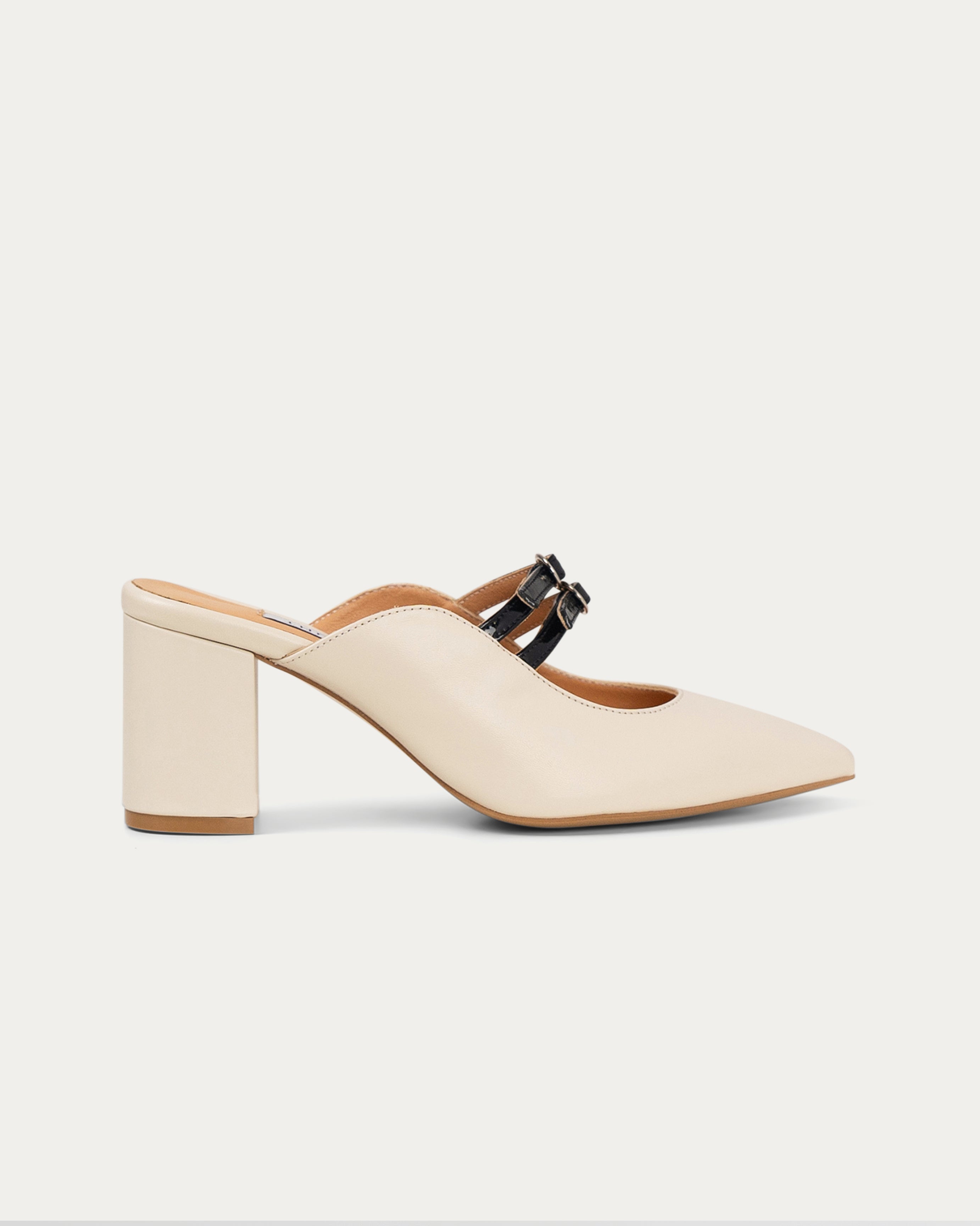 Lora cream heel