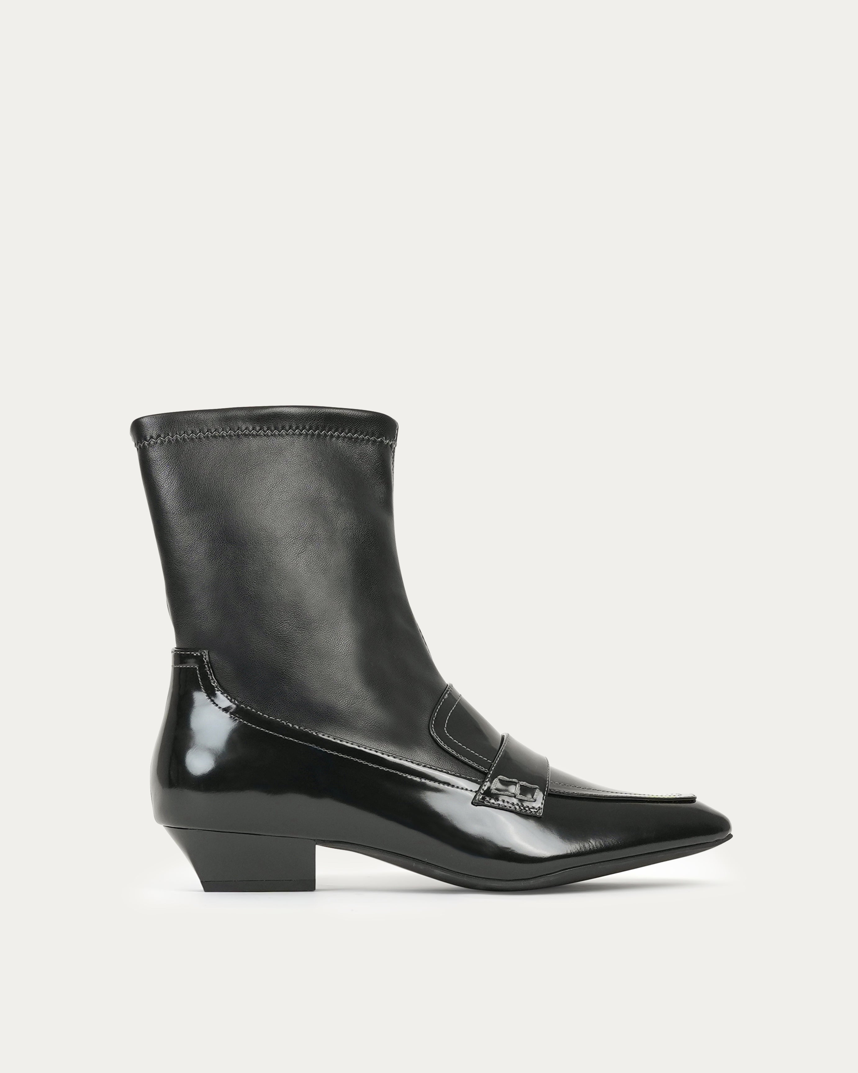 Mercury black ankle boot