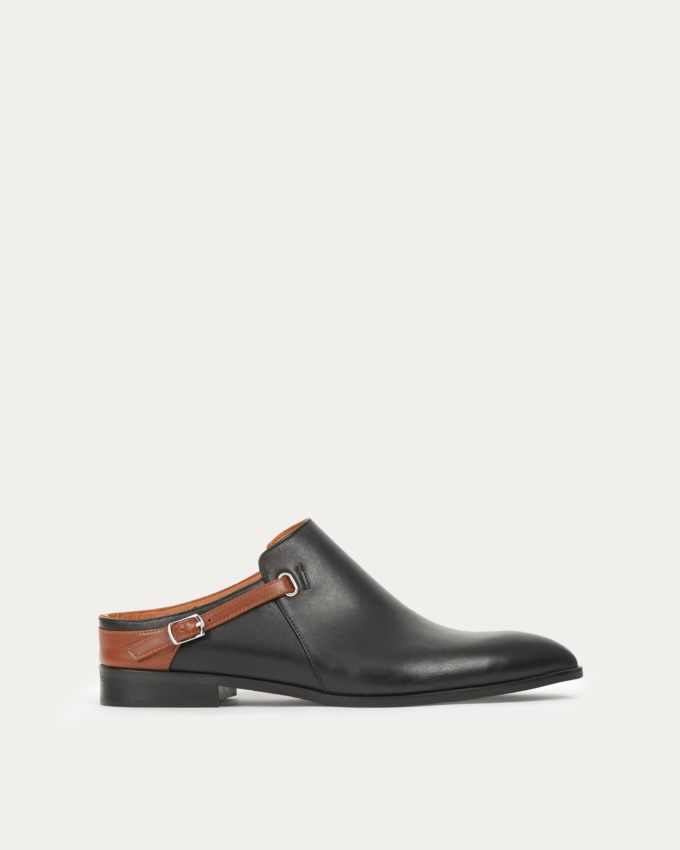 Mira black mule