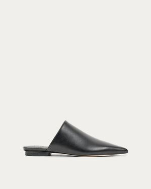 Nara black mule