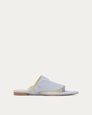 Naya blue suede slipper