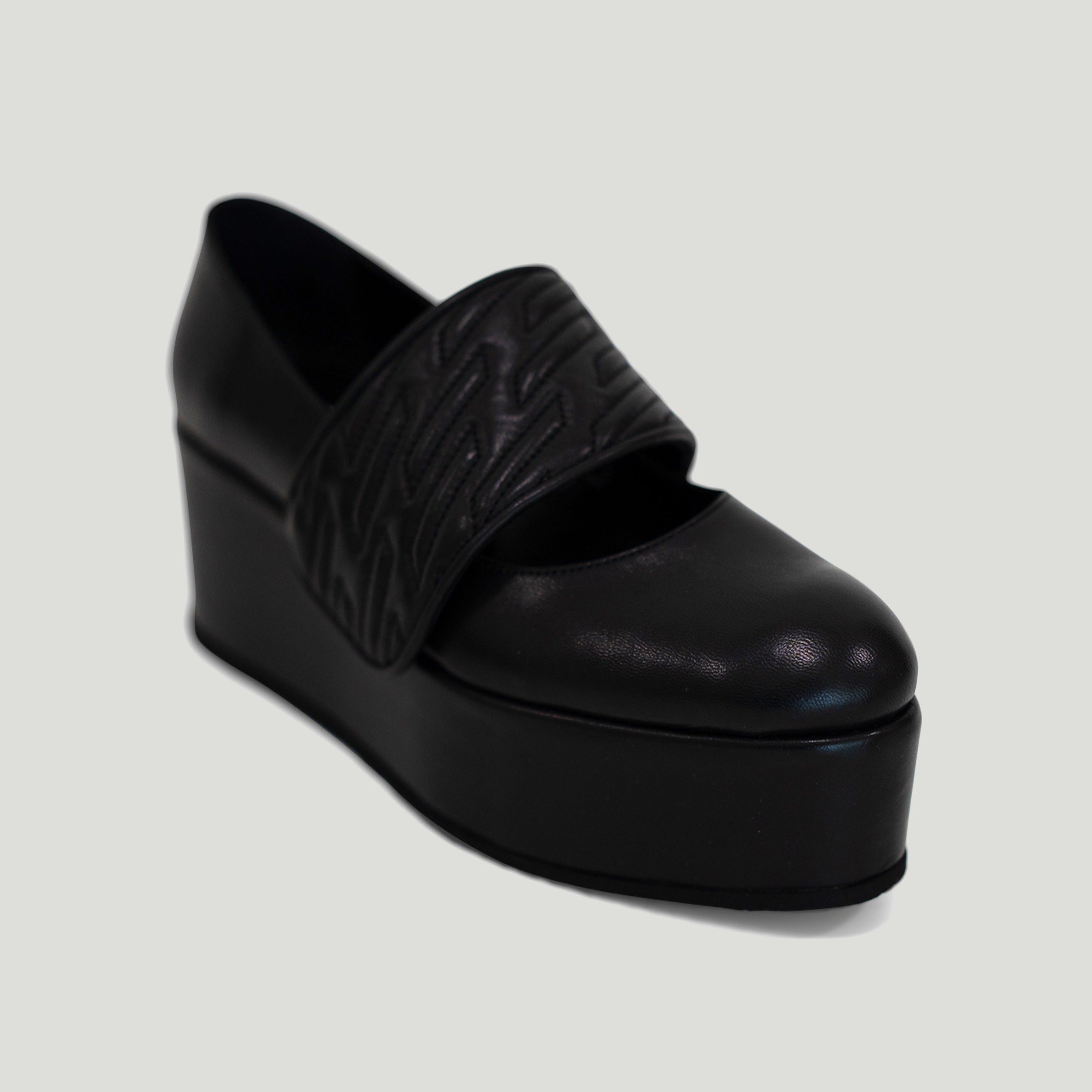 Nayla black platform - THUNA