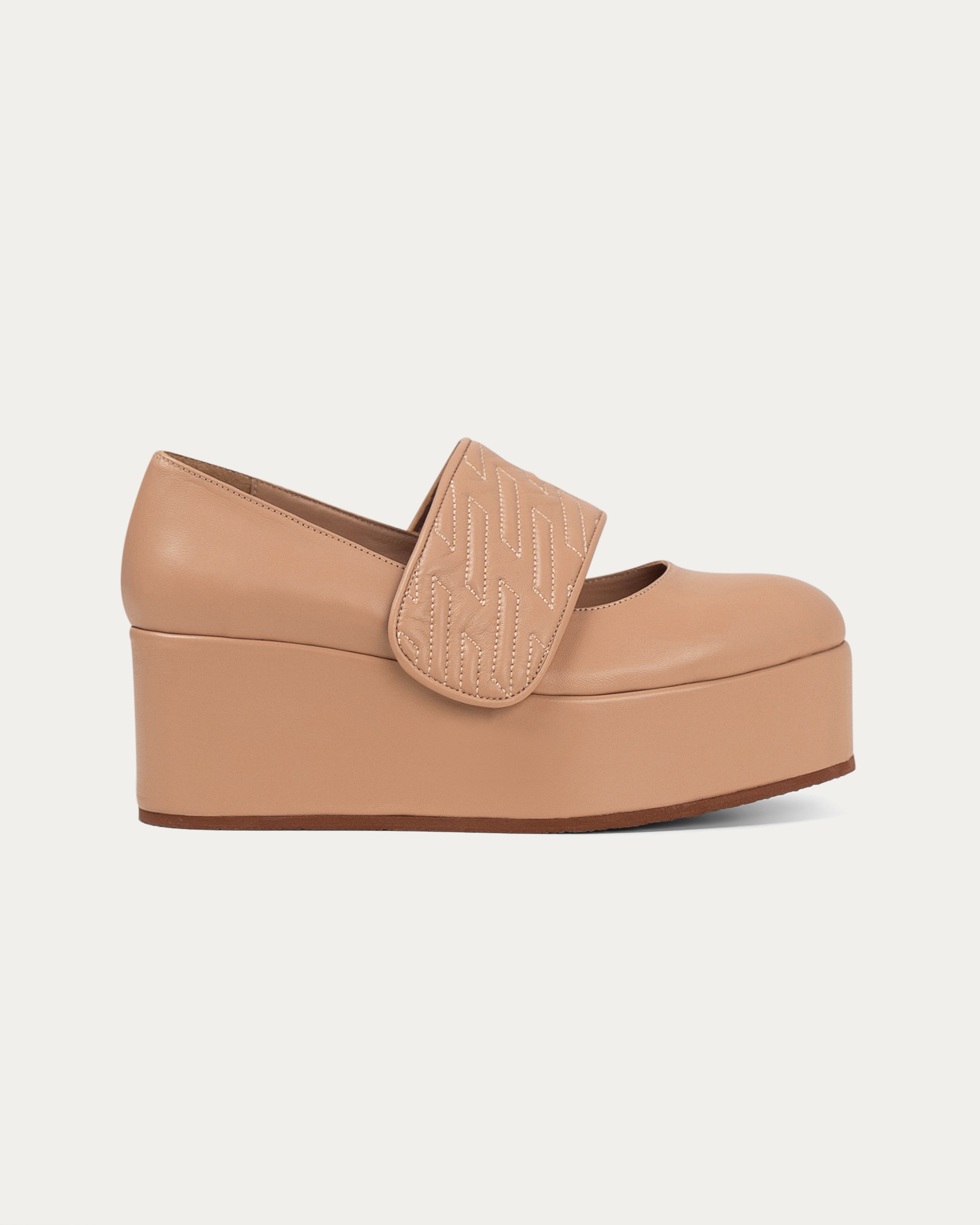 Nayla beige platform