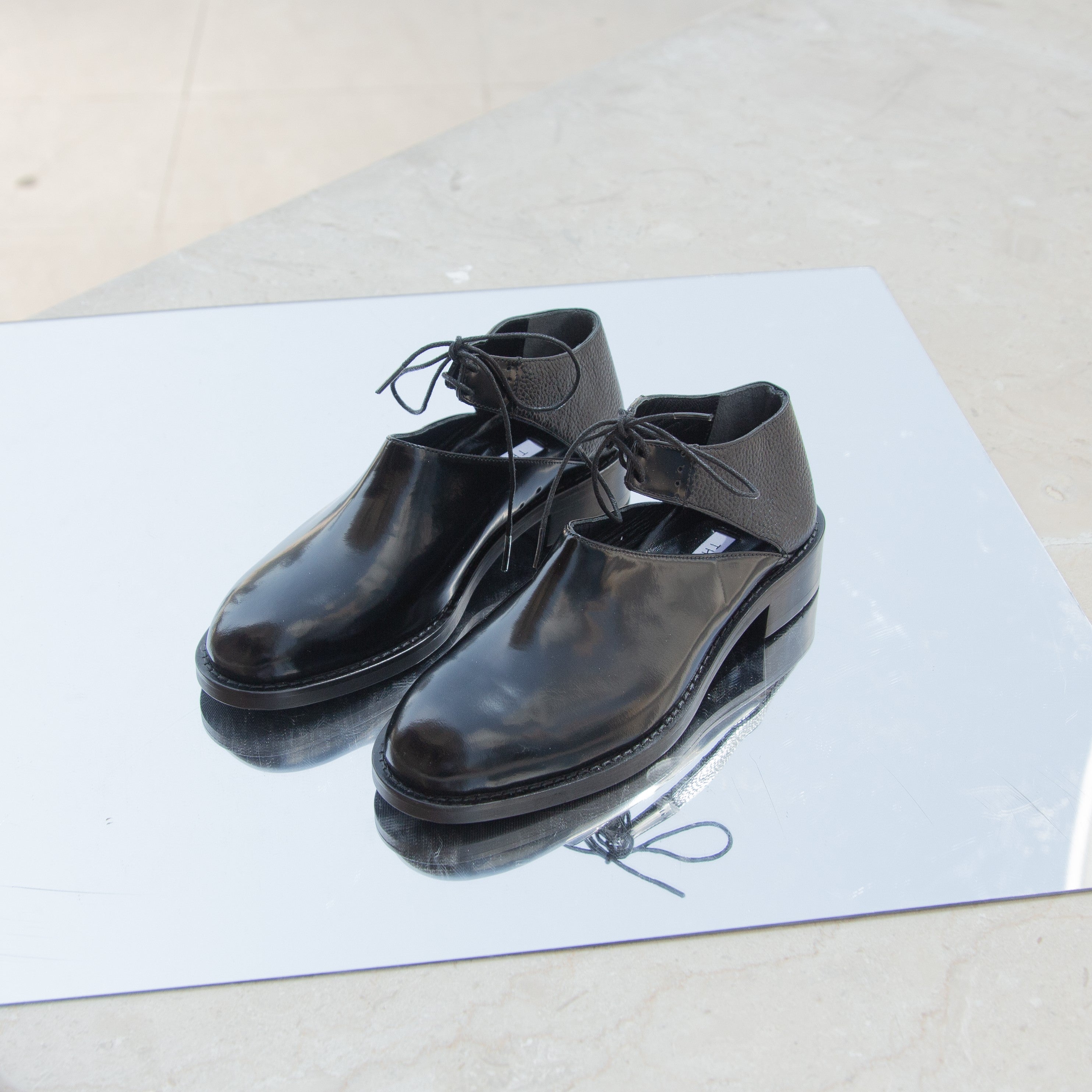 Nina black oxford - Oxfords - kuwait - Ksa- shoes