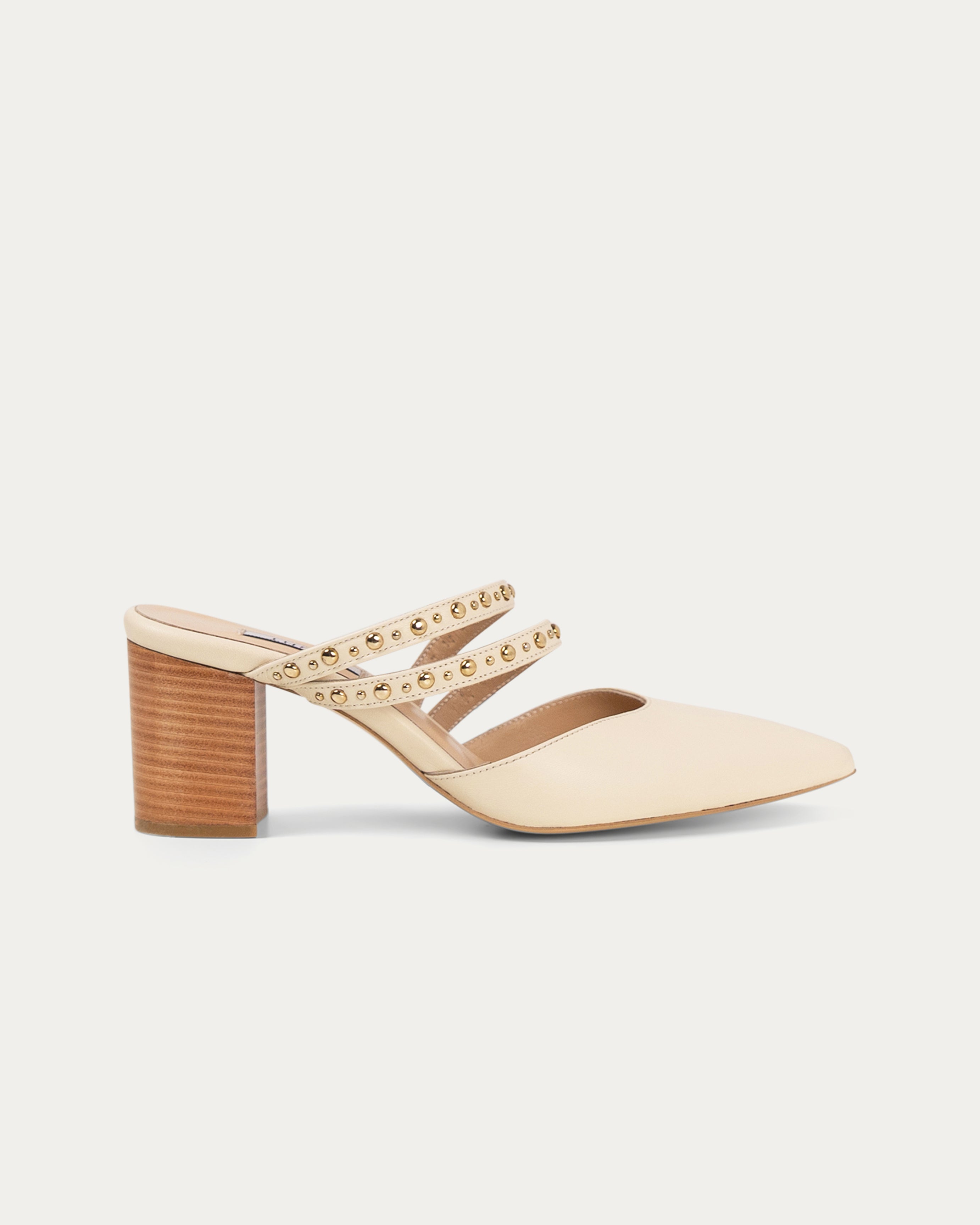 Riyana cream heel - Shoes - THUNA