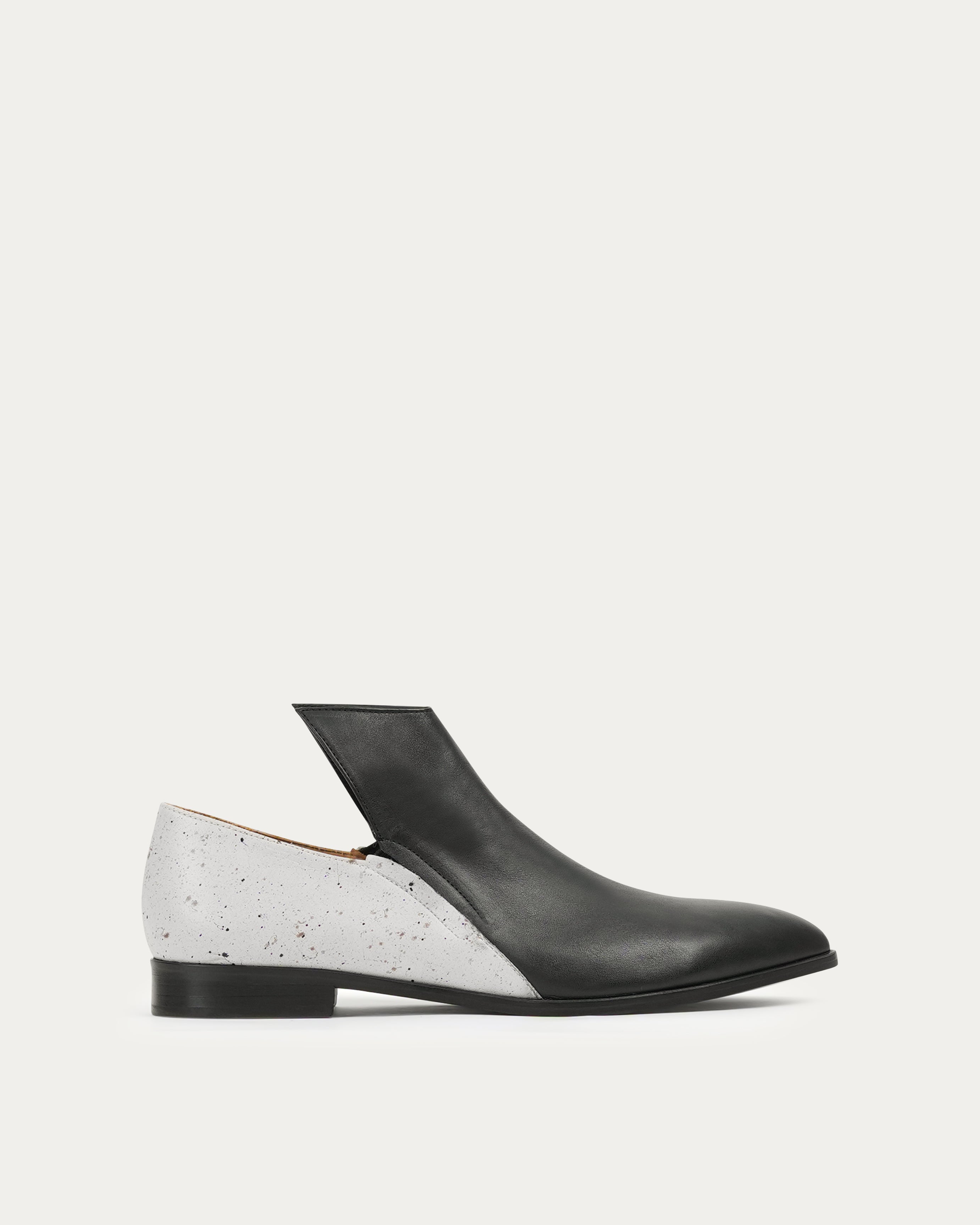 Sadeem black white boot
