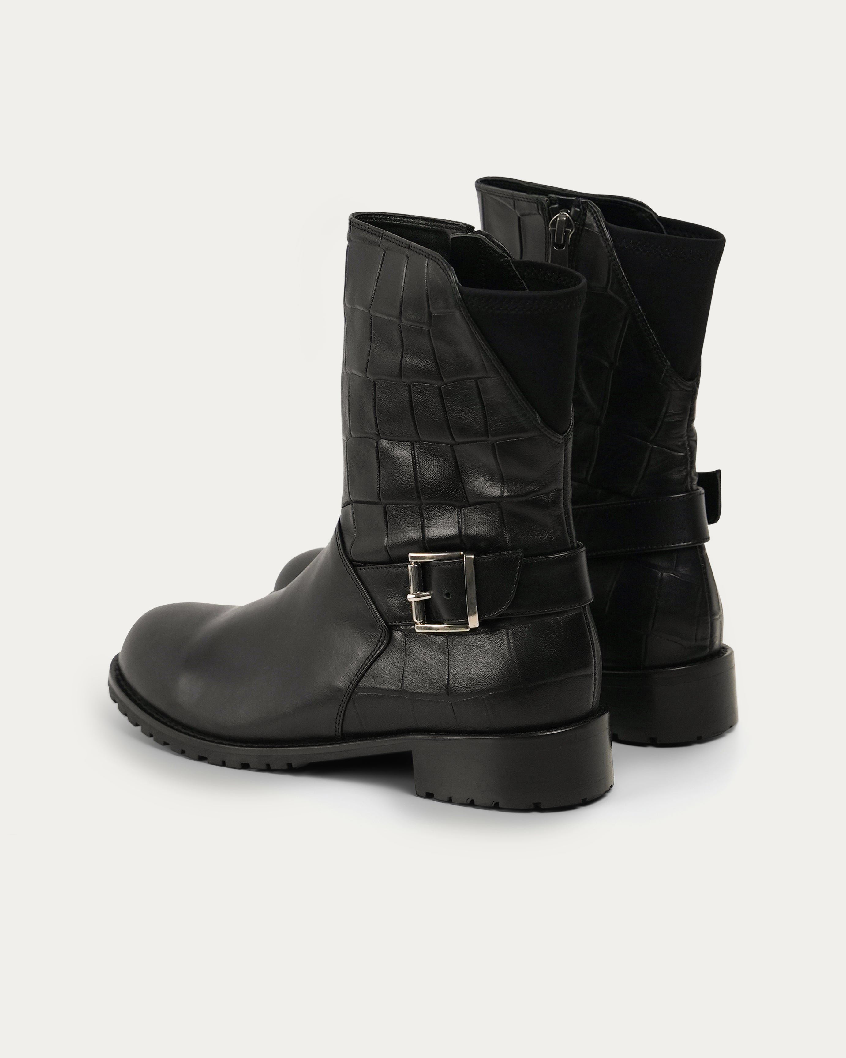 Sadi black biker boot - boot - THUNA