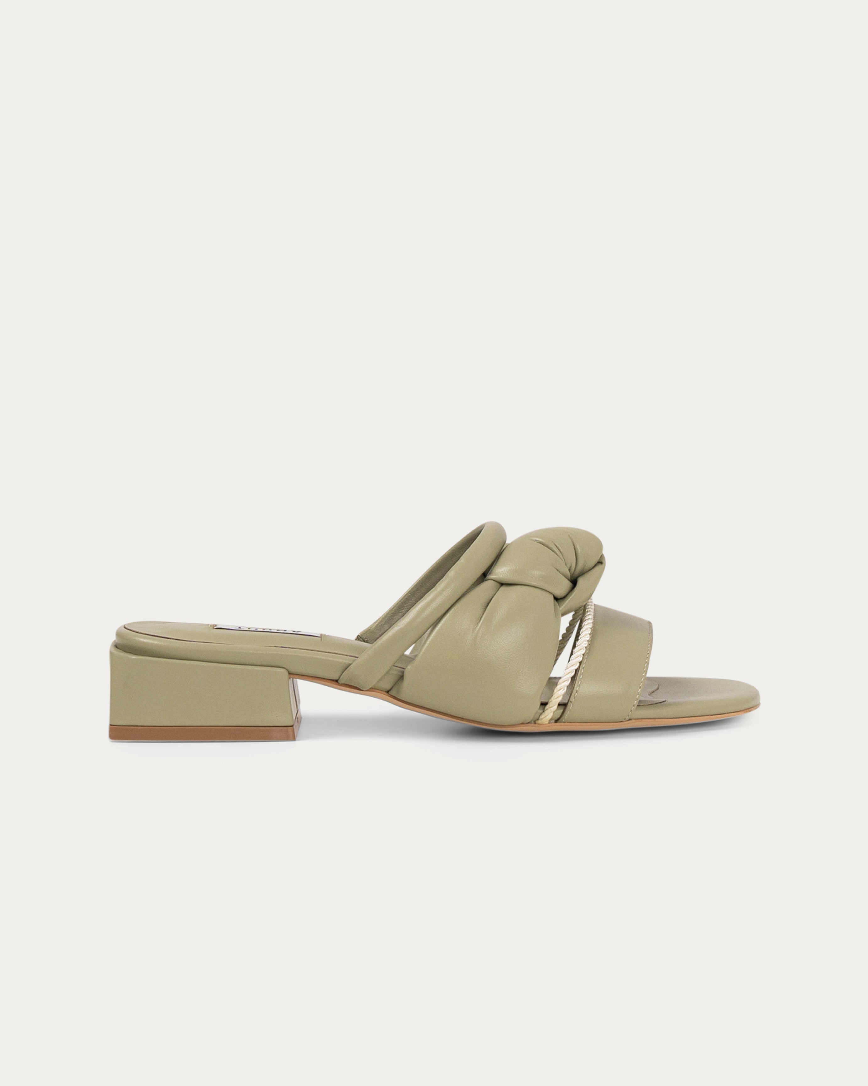 Safa olive slipper