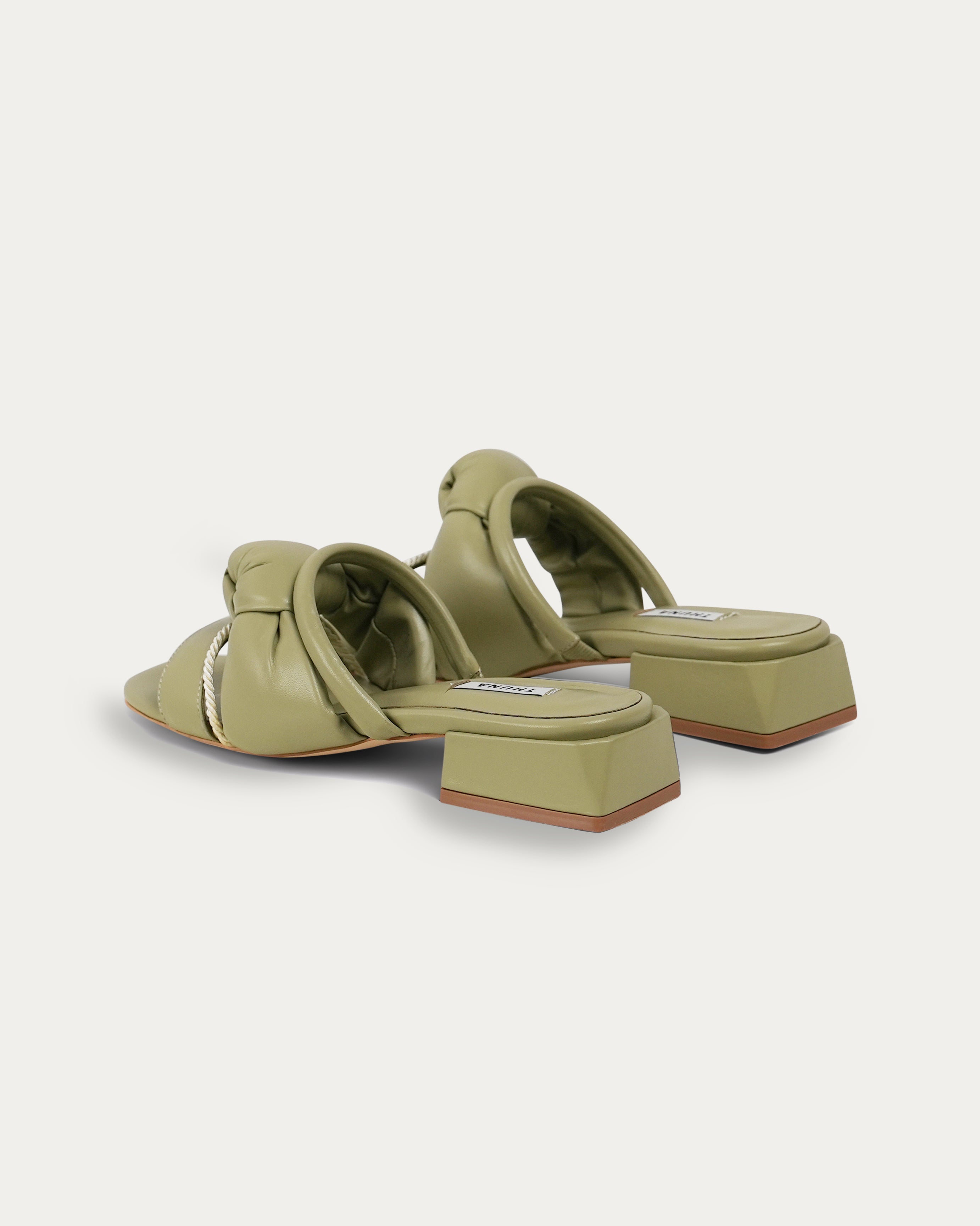 Safa olive slipper