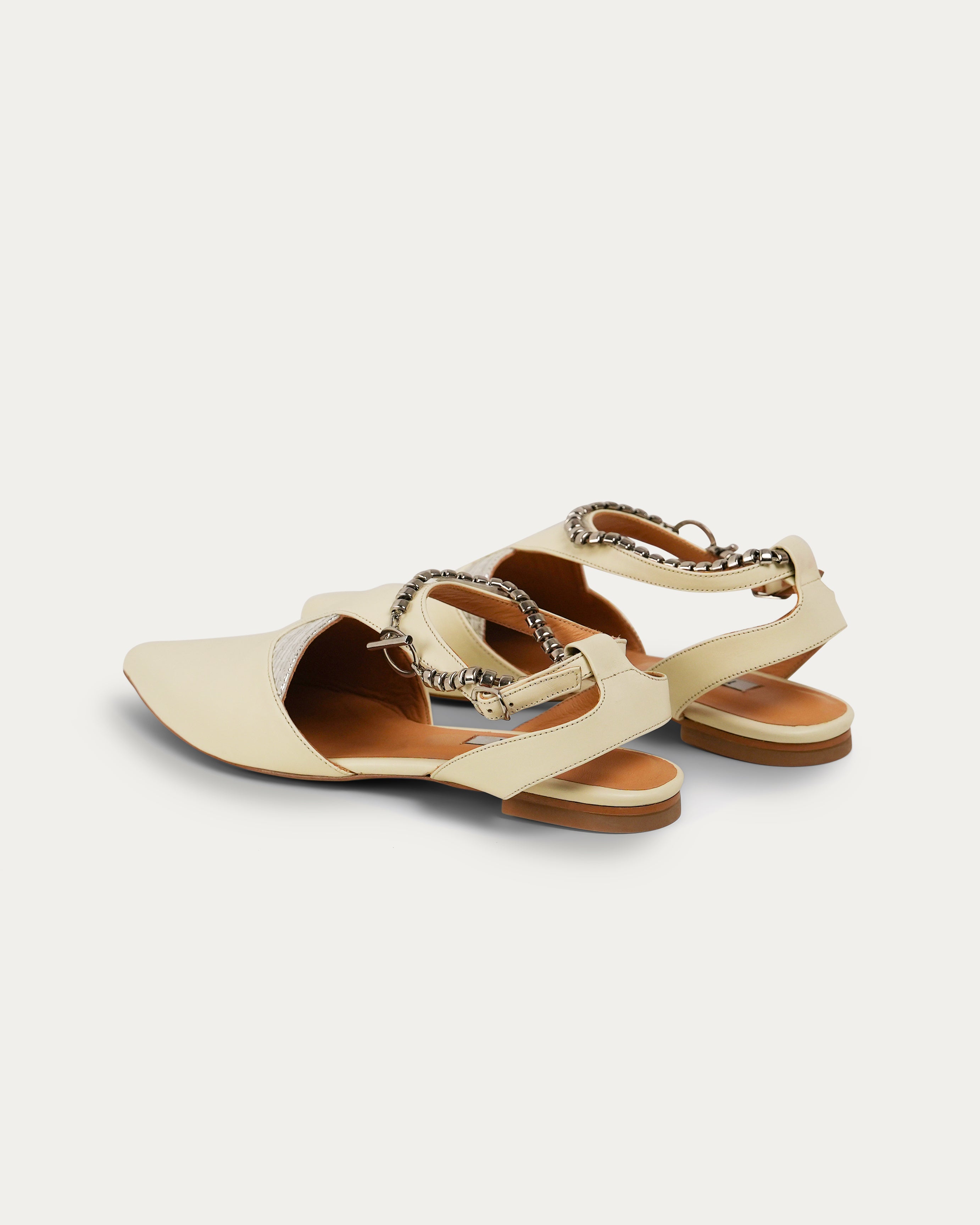 Sedef cream sandal