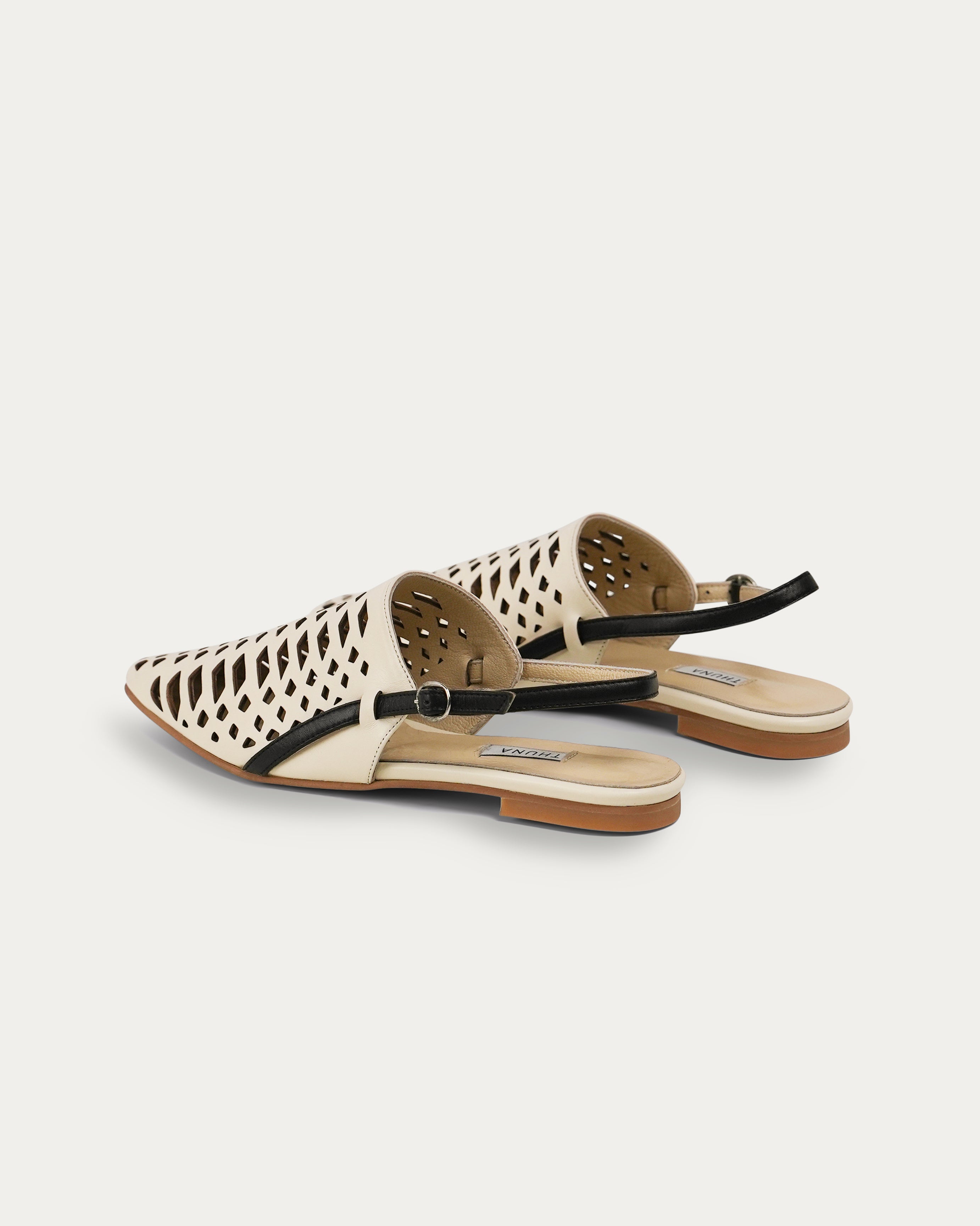 Shadan cream sandal - sandal - THUNA