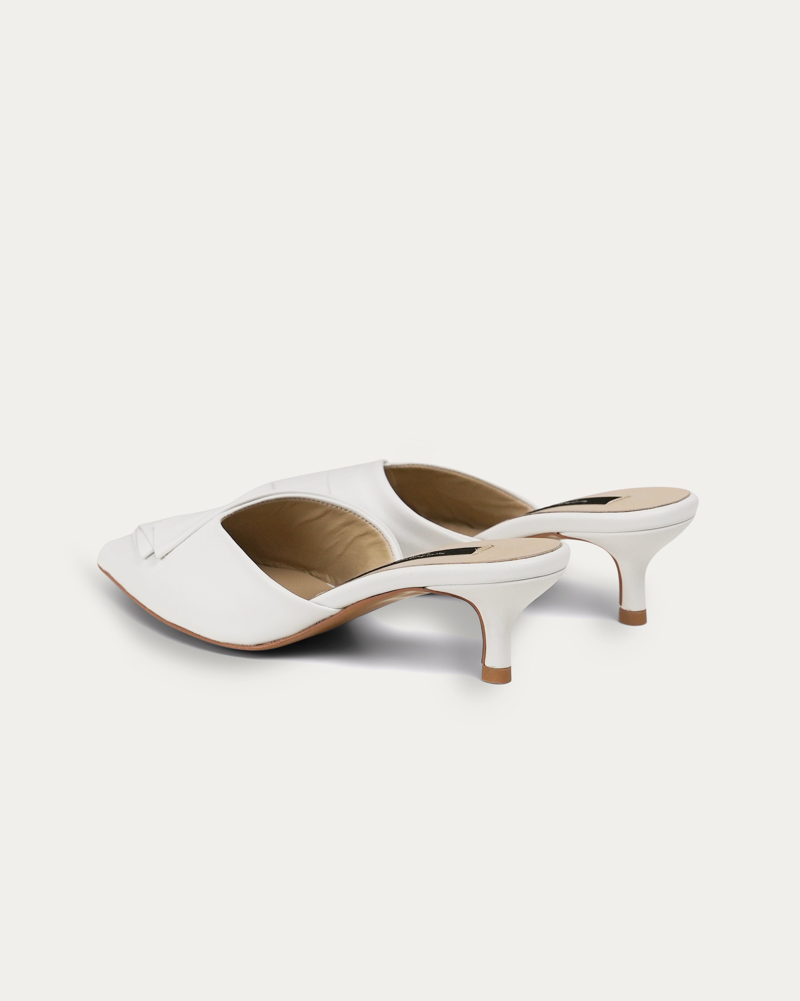 Sienna white heel - heel - THUNA