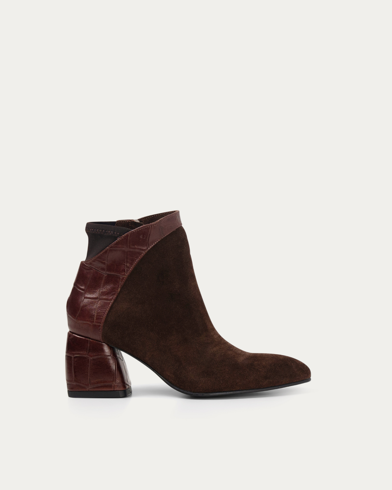 Talia brown heel boot