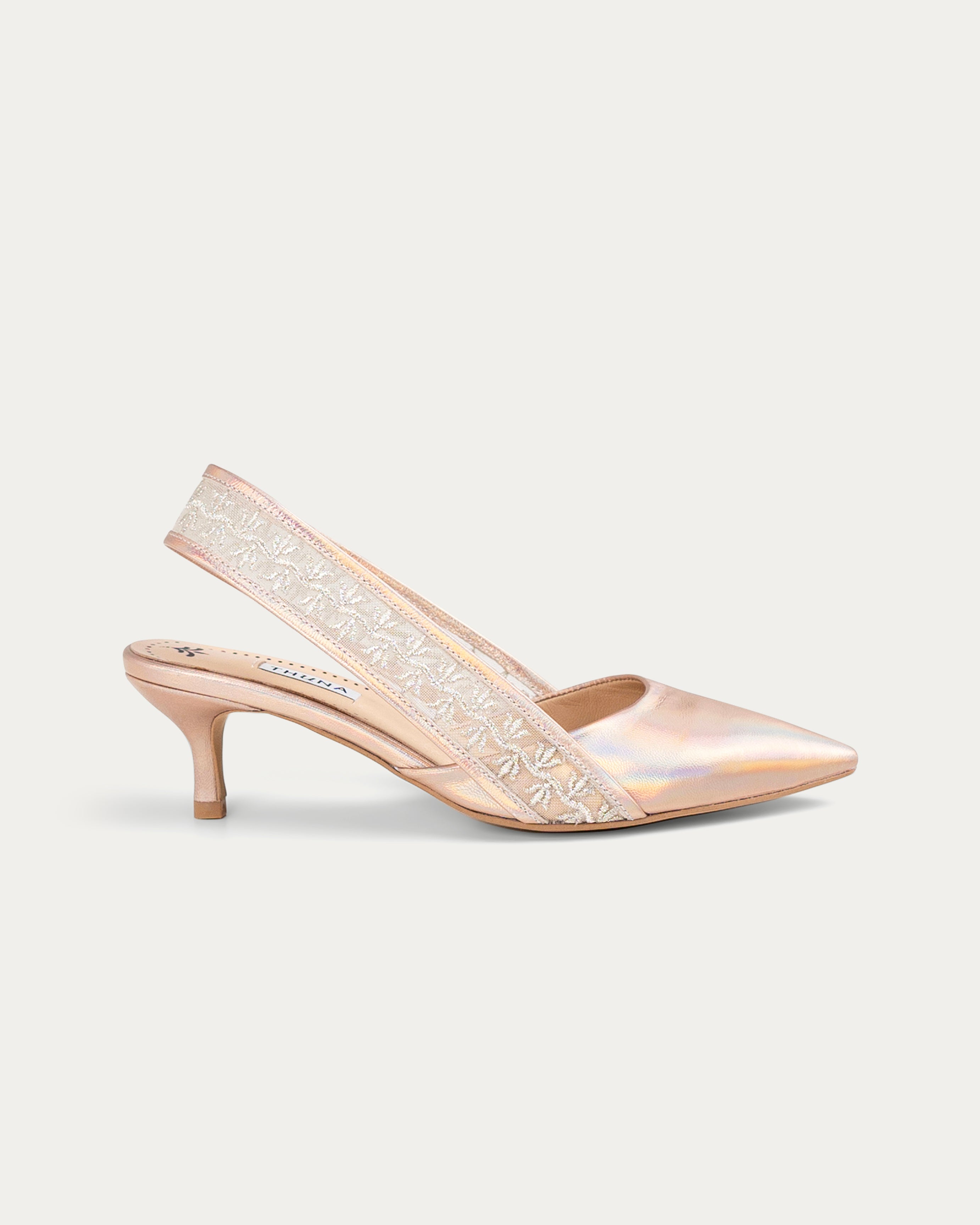 Wisal IV metallic pink heel - heel - THUNA