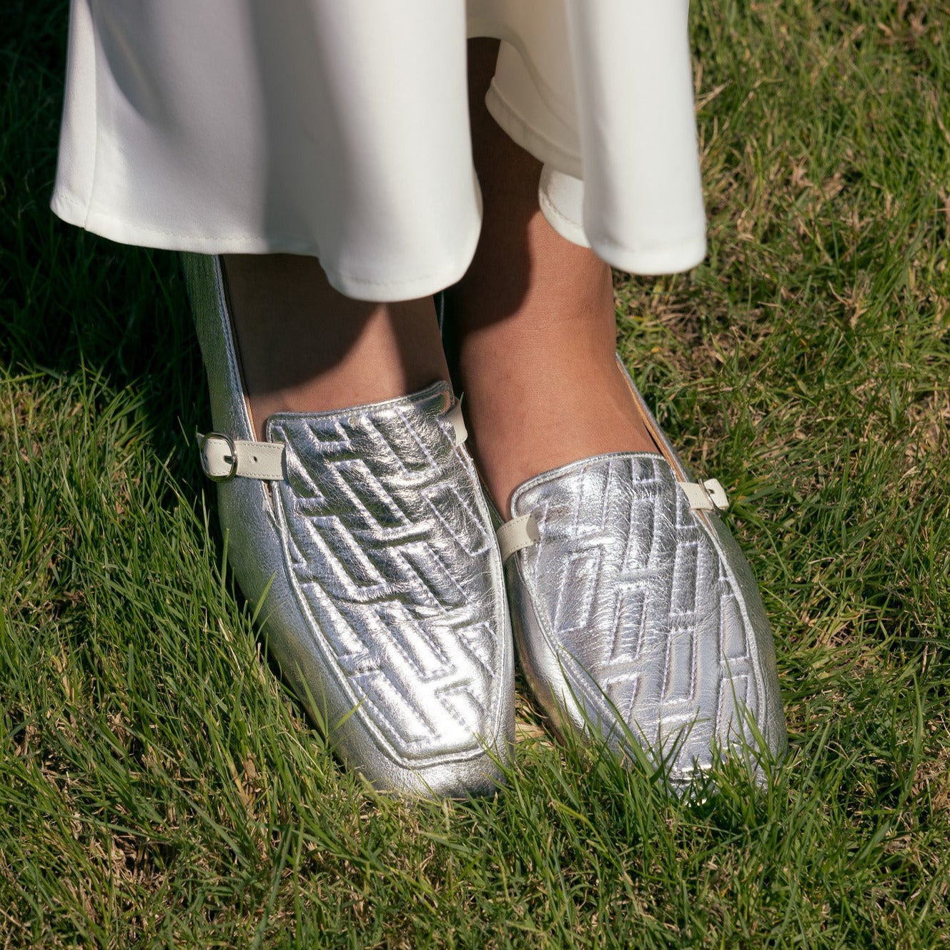 Amber silver loafer - Summer nights collection -  kuwait- Ksa- shoes