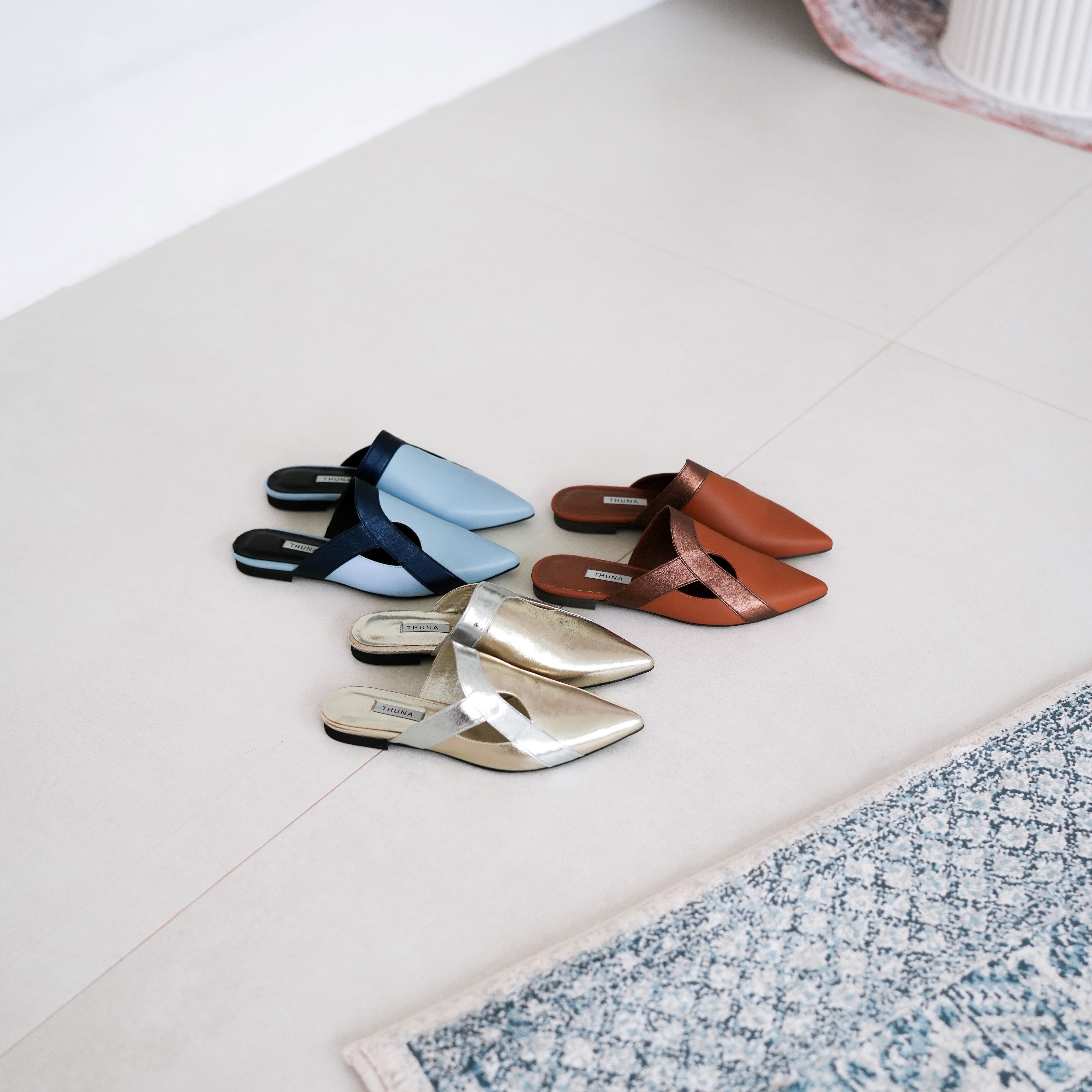 wajd- blue -mule- ramadan collection- kuwait- ksa- shoes