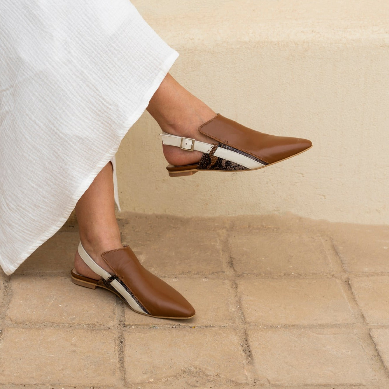 Sadan tan sandal - sandal- kuwait- ksa- shoes