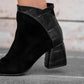Talia black heel boot