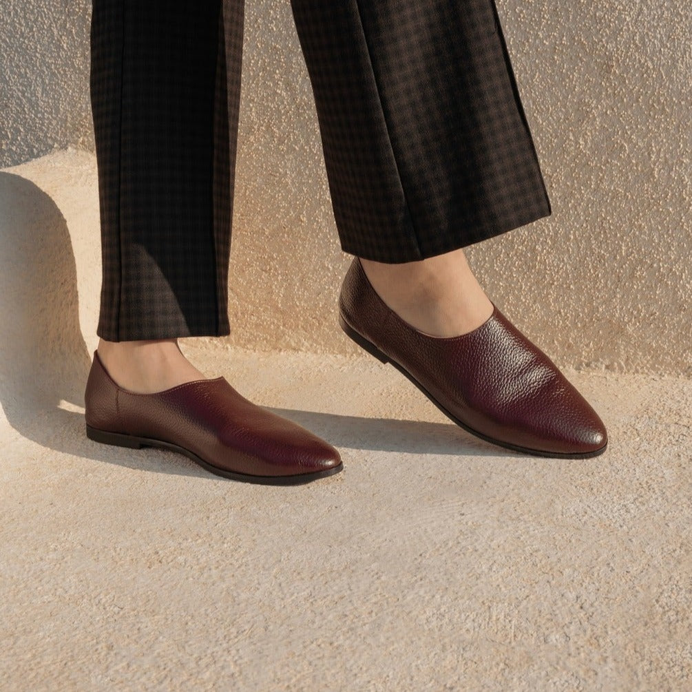 Adeela maroon loafer collection name - kuwait - Ksa- shoes