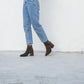 Talia brown heel boot