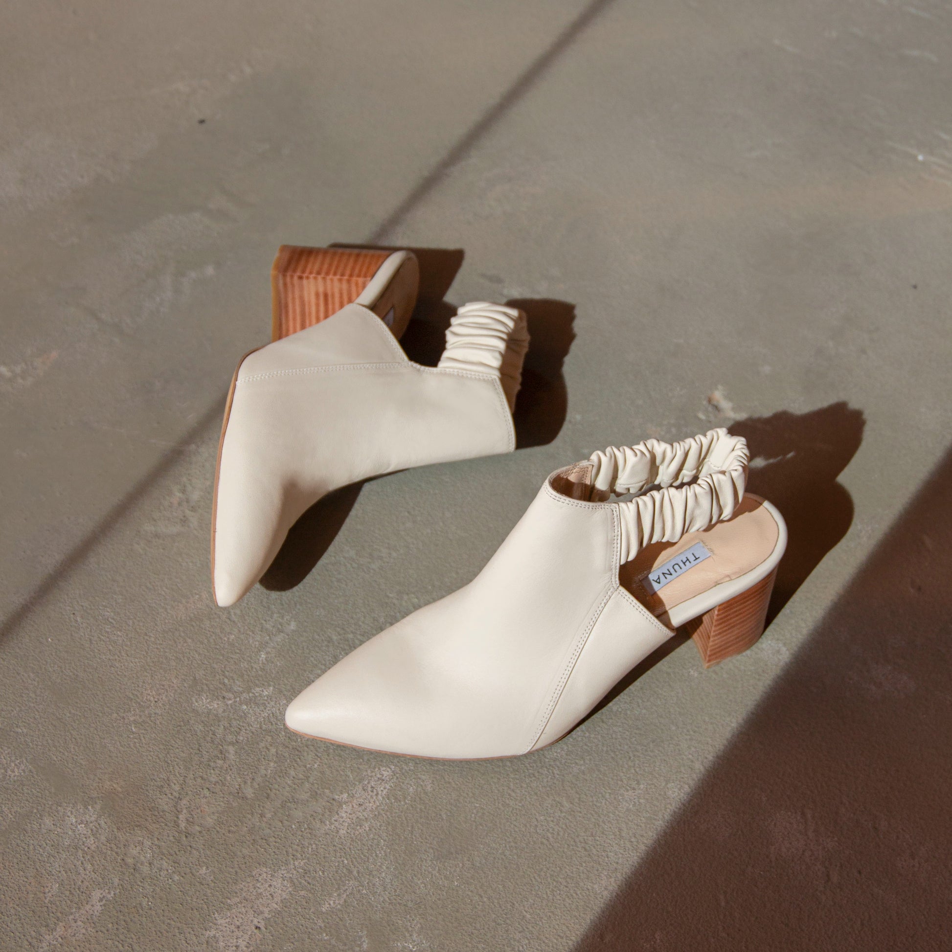 Fonda cream heel- Heels - kuwait - Ksa- shoes