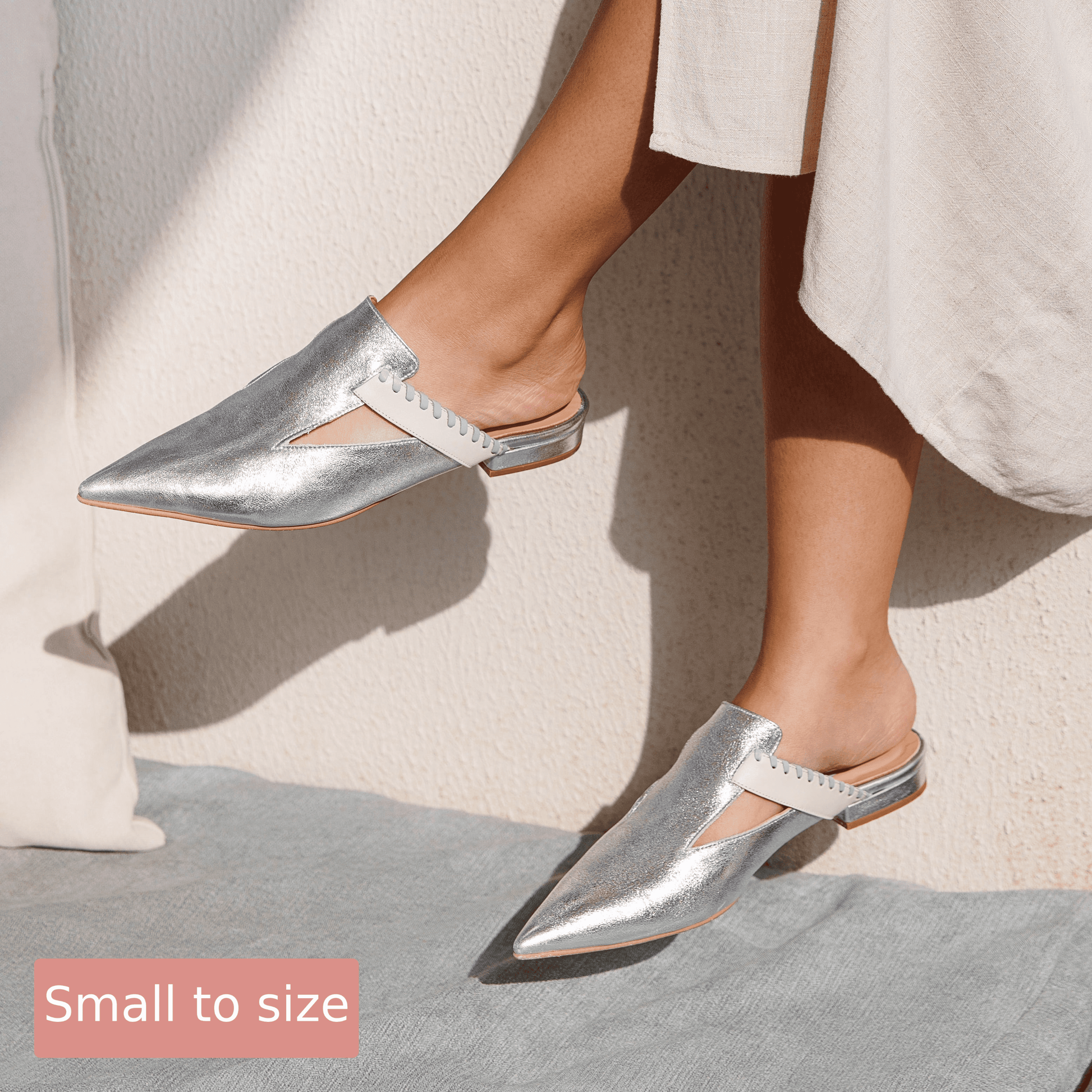 nala - silver - mule ramadan collection- kuwait- ksa- shoes