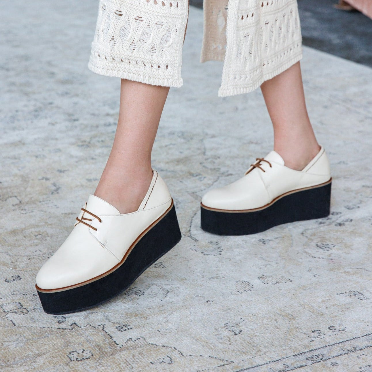 Lima cream platform - Shoes - THUNA