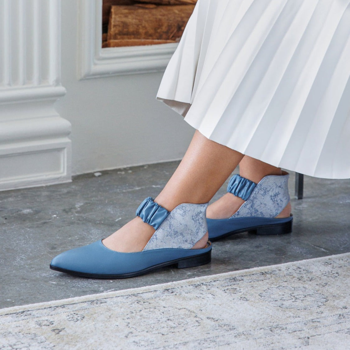 Tamara blue sandal - sandal- kuwait- ksa- shoes